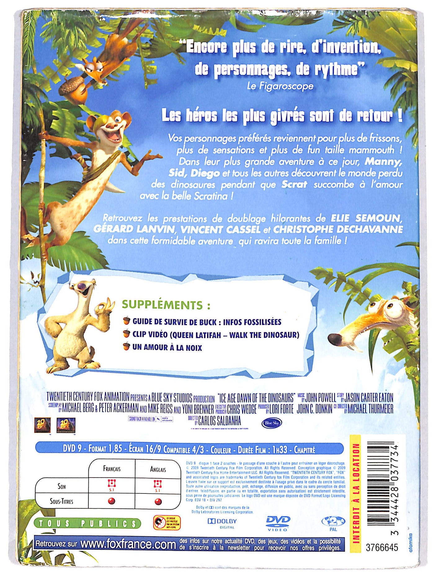 EBOND L'age de Glace 3 Edizione Francia DVD DB726139