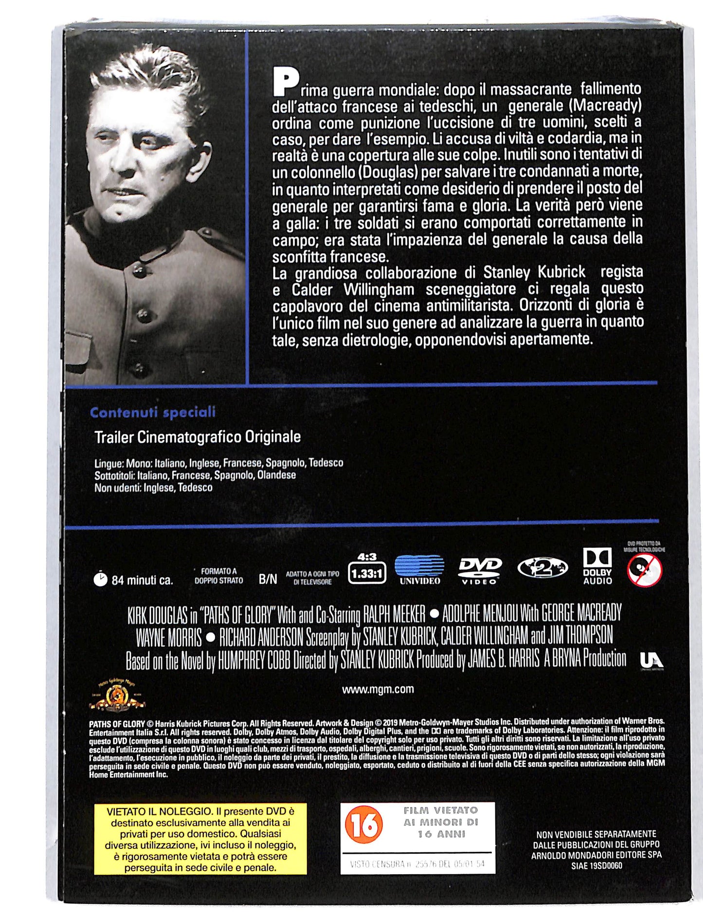 EBOND Orizzonti di gloria EDITORIALE DVD DB726144