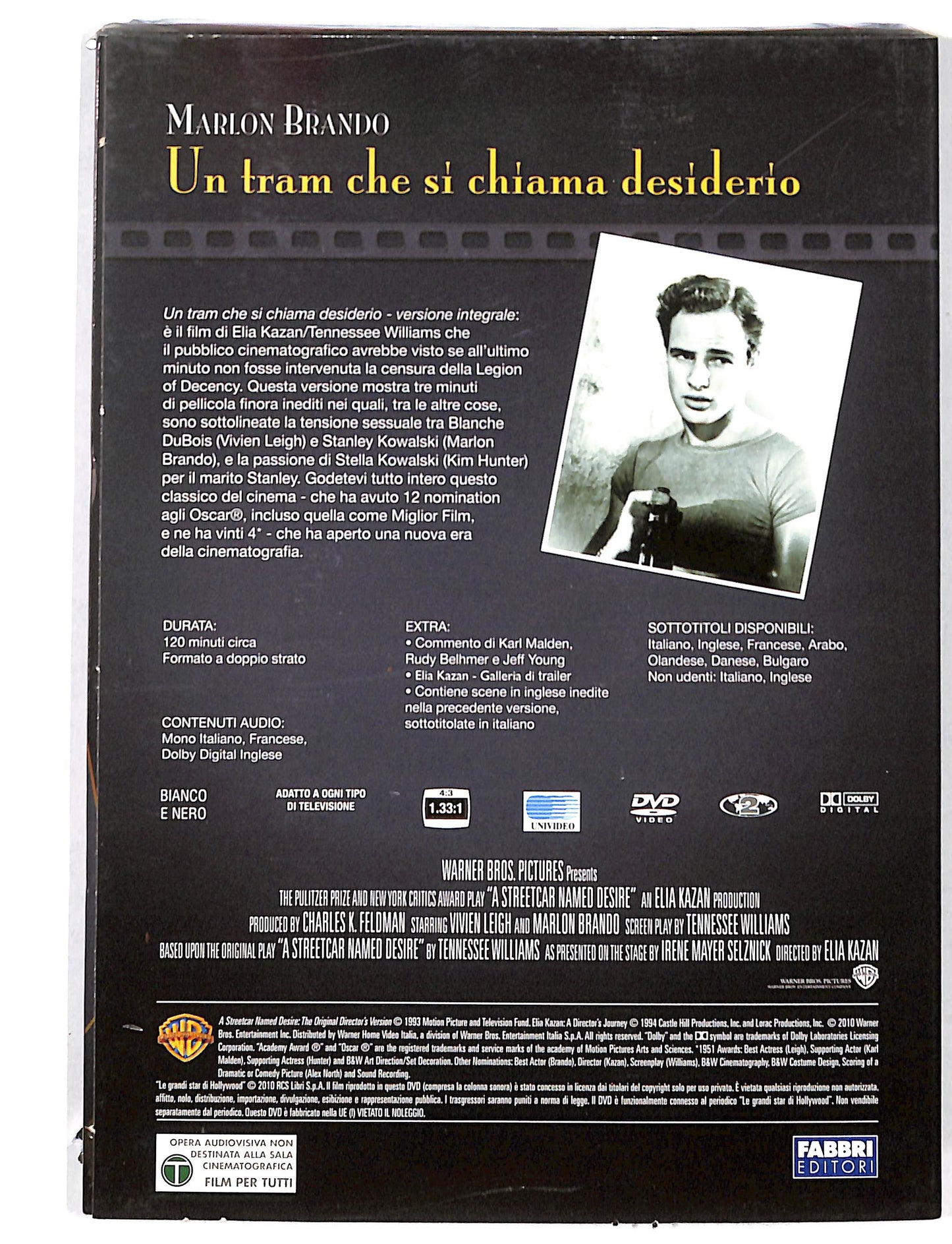 EBOND Le Grandi star di Hollywood - un tram che si chiama desiderio DVD DB726154