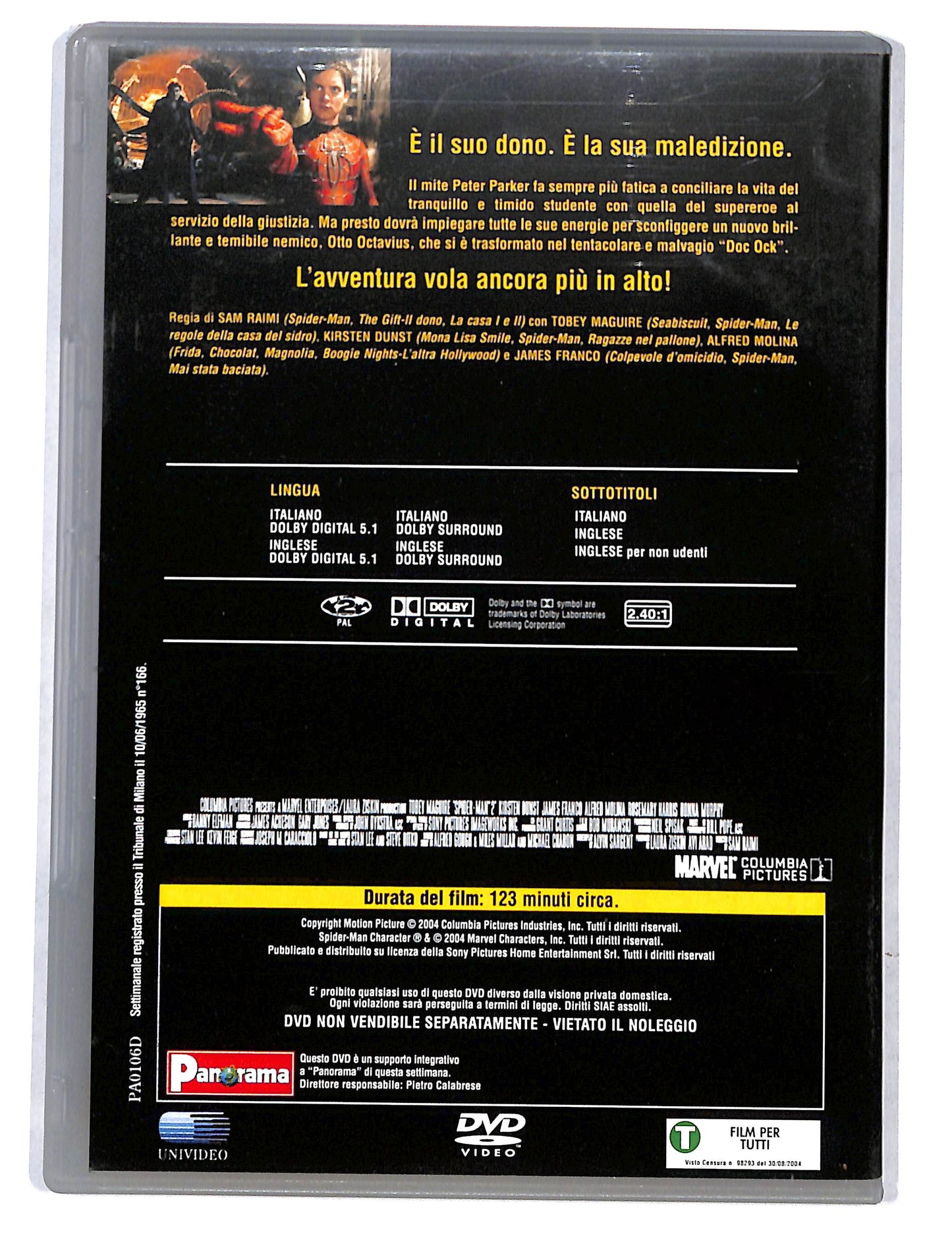 EBOND Spider-man 2 EDITORIALE DVD DB726424