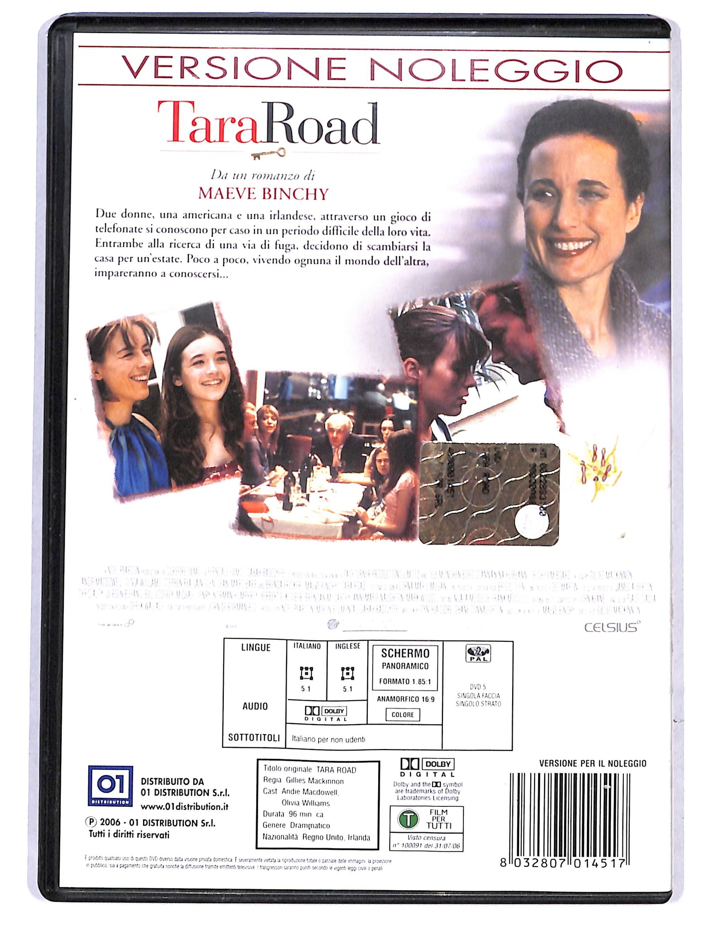 EBOND Tara Road NOLEGGIO DVD DB726448