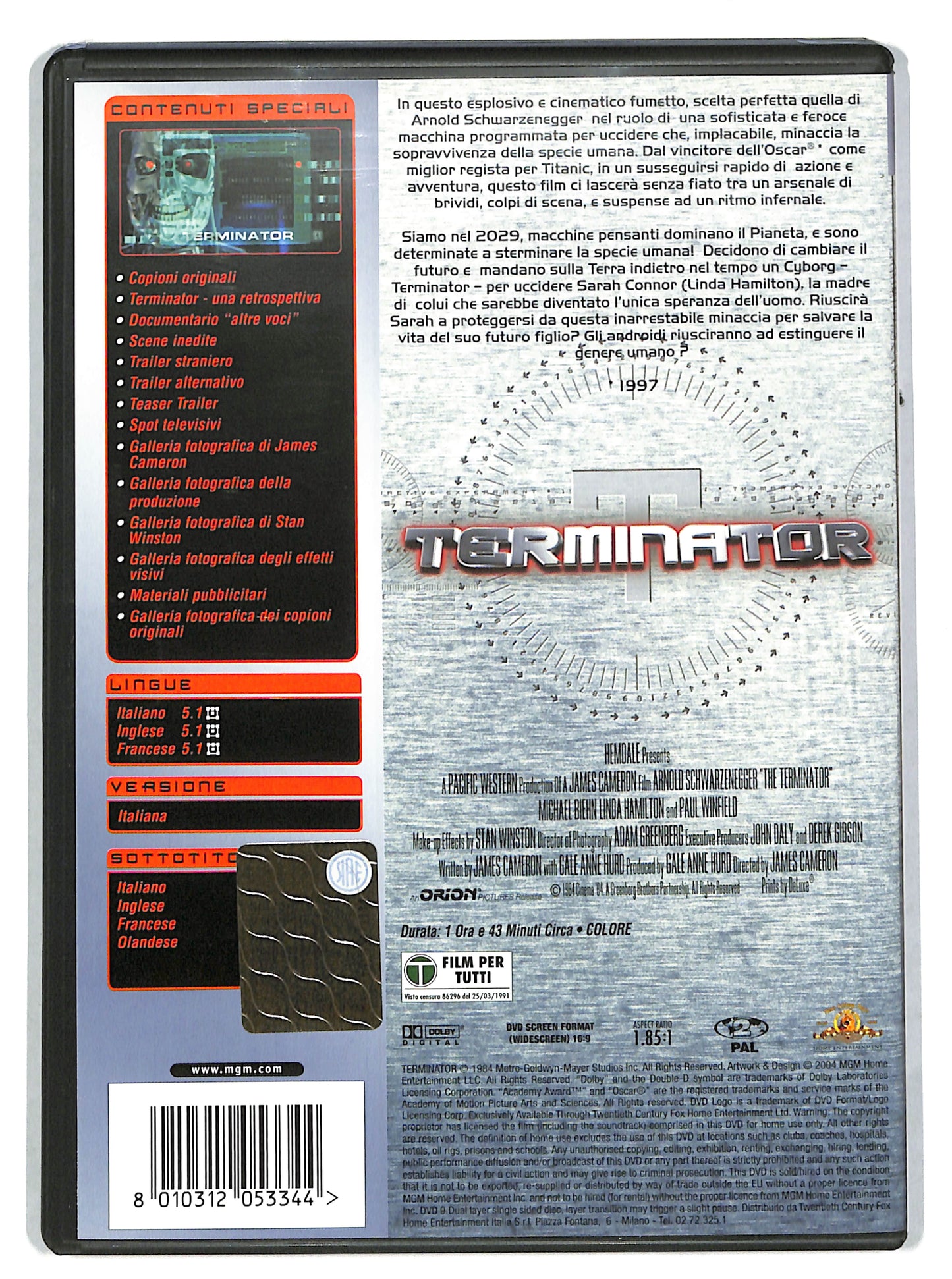 EBOND Terminator EDIZIONE SPECIALE DVD DB727815