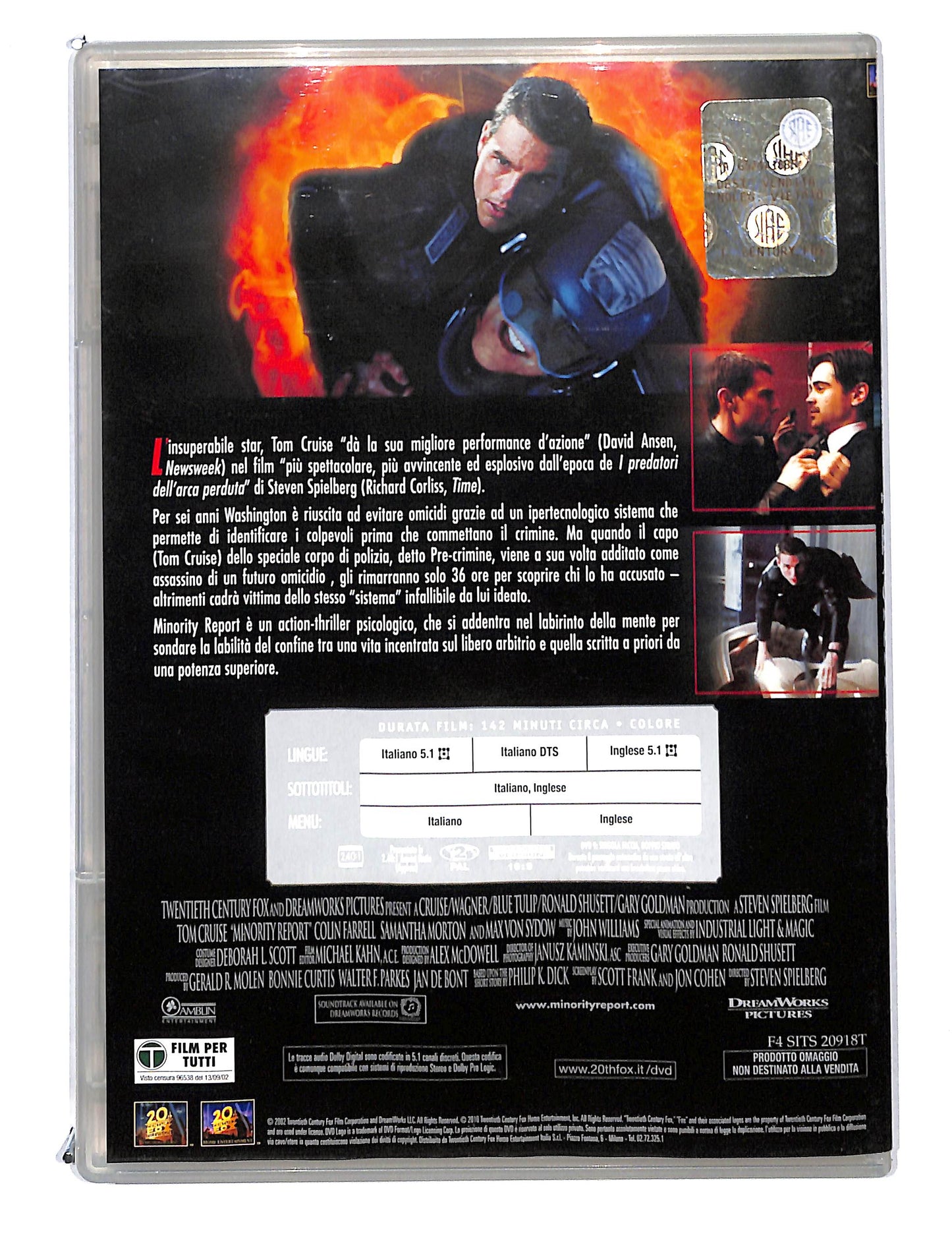 EBOND Minority report EDITORIALE DVD DB727820