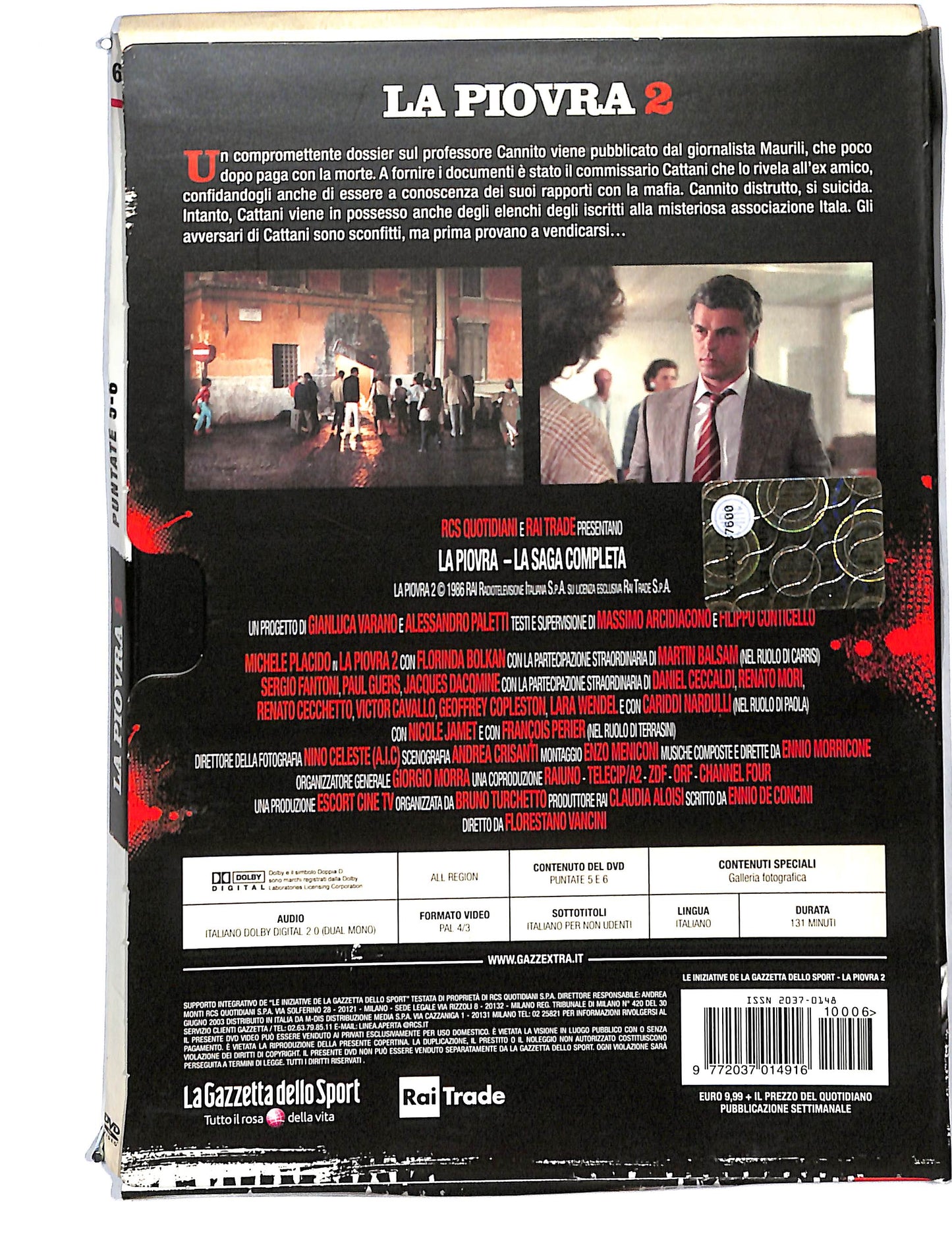 EBOND La piovra 2 puntate 5-6 DIGIPACK EDITORIALE DVD DB727826