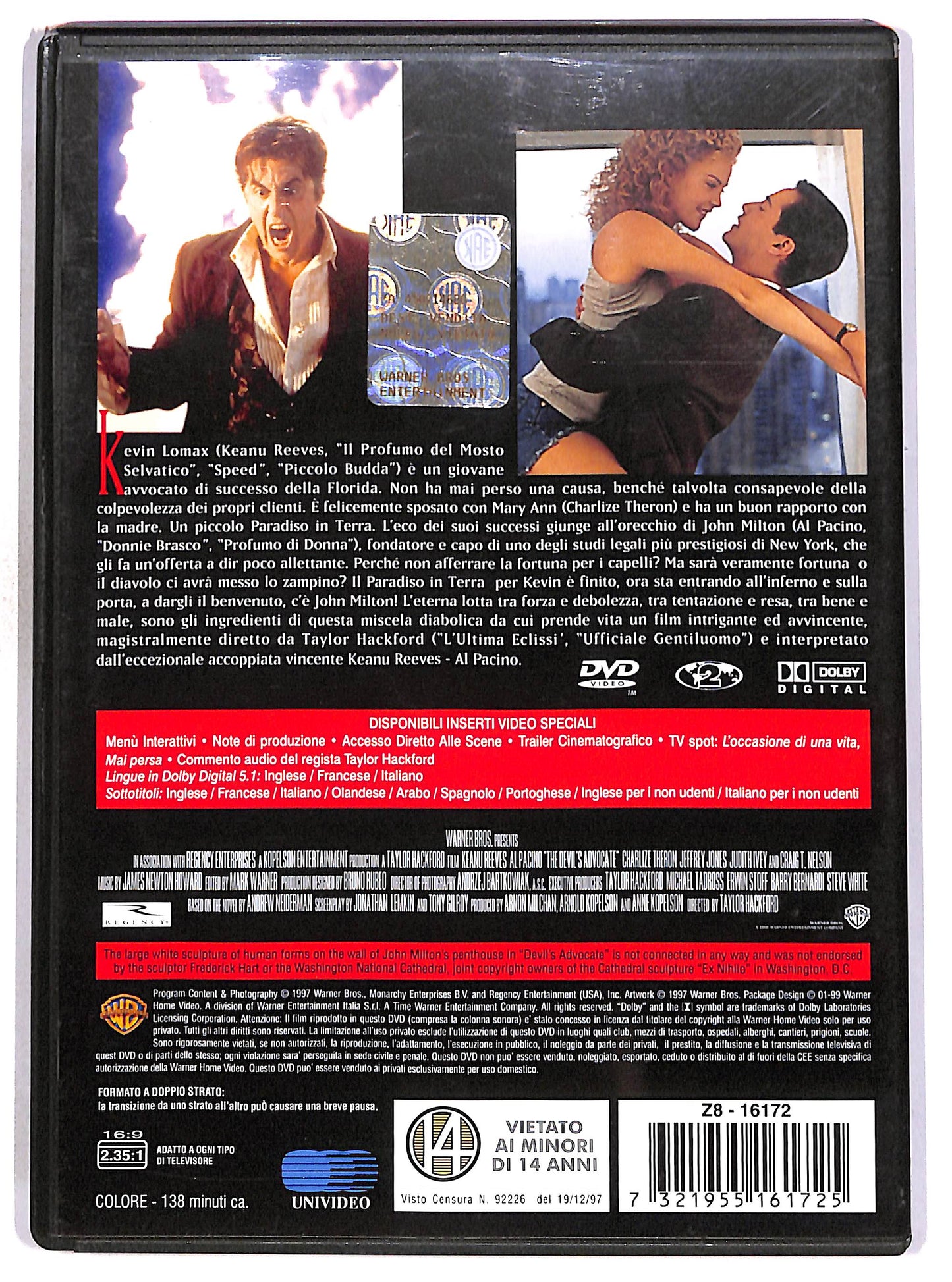 EBOND L'avvocato del diavolo DVD DB727856
