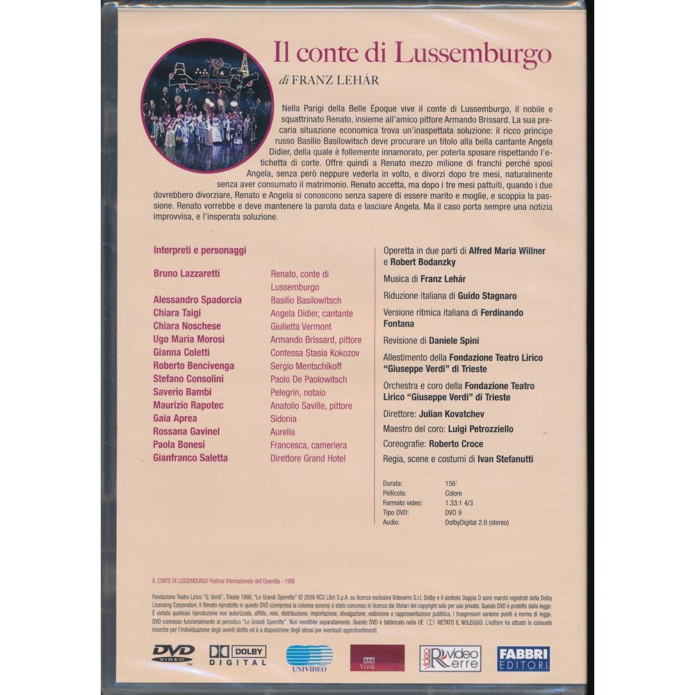 EBOND Il conte di Lussemburgo - Le Grandi Operette - Fabbri Editore DVD DB727935