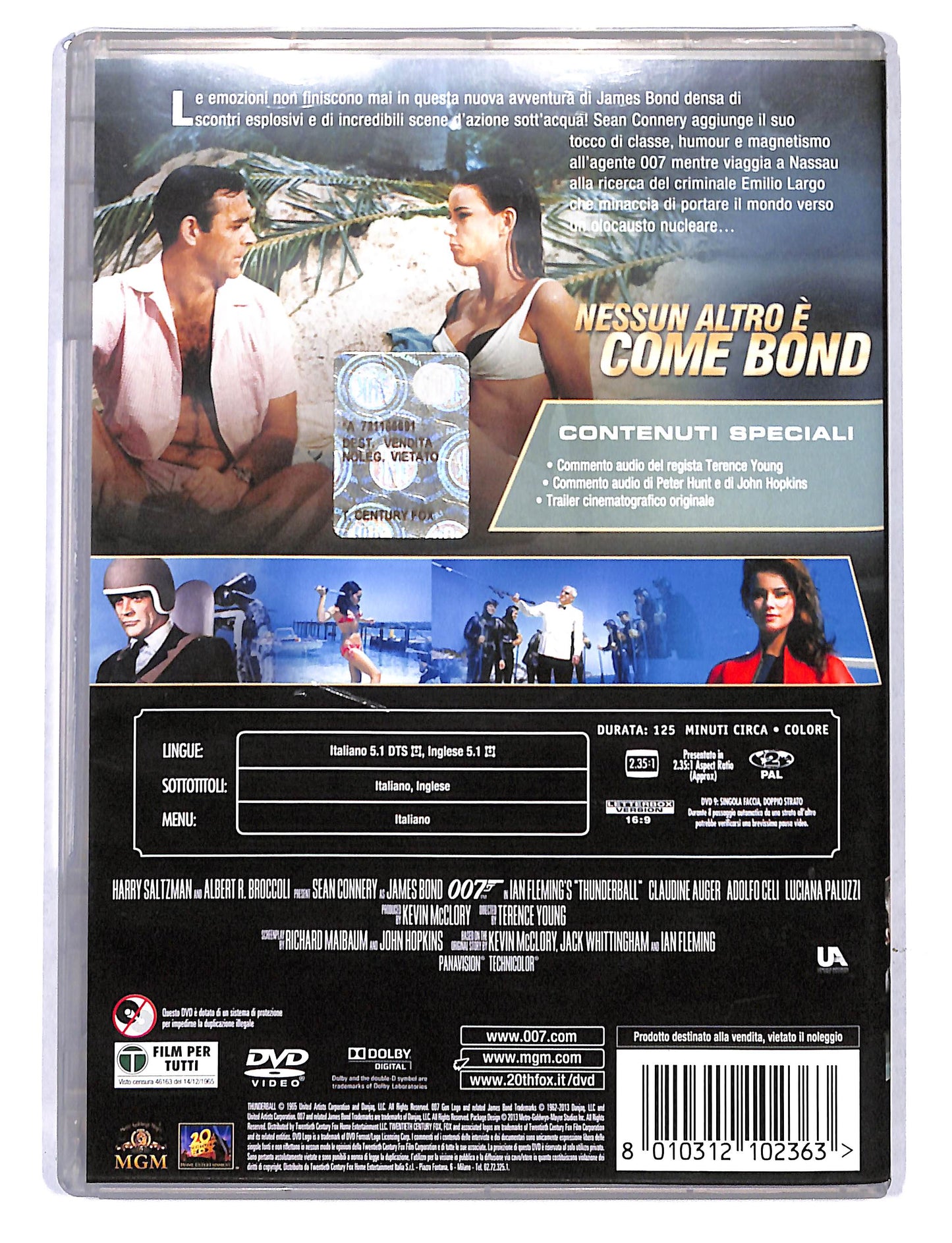 EBOND 007- Thunderball operazione tuono DVD DB728401