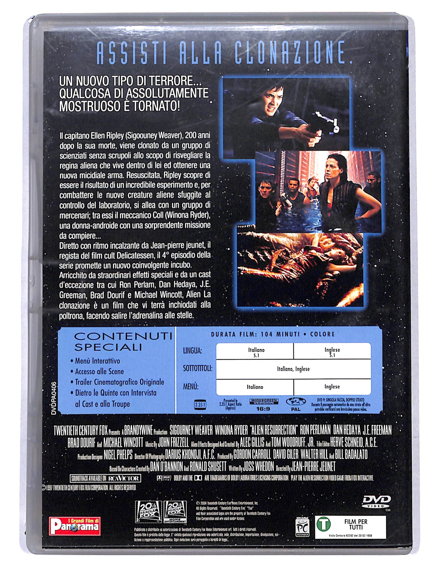 EBOND Alien la clonazione EDITORIALE DVD DB728404