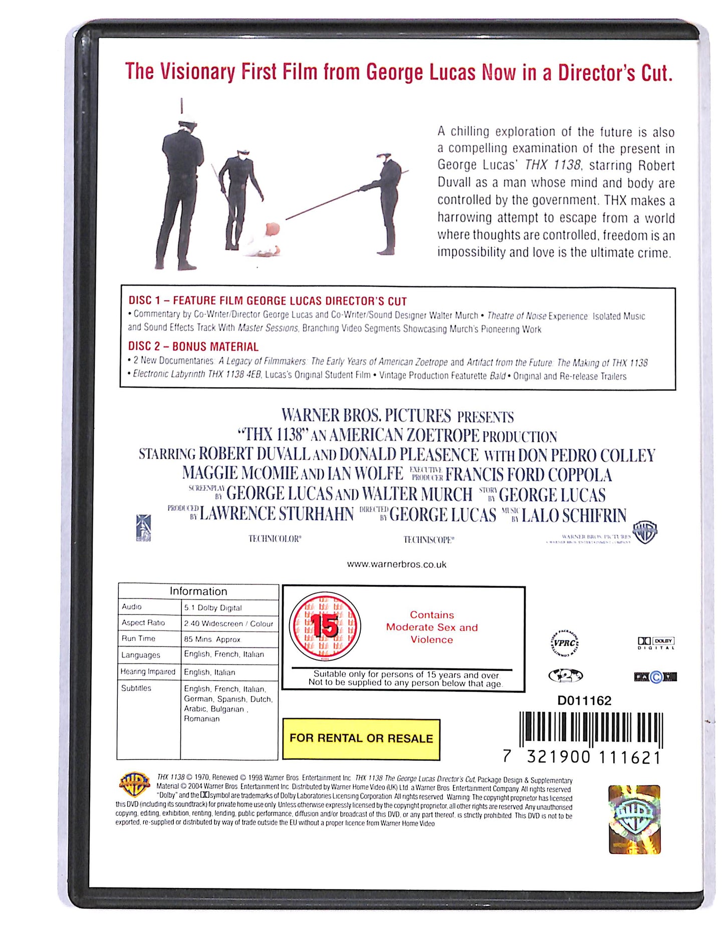 EBOND Thx 1138 DVD DB728432