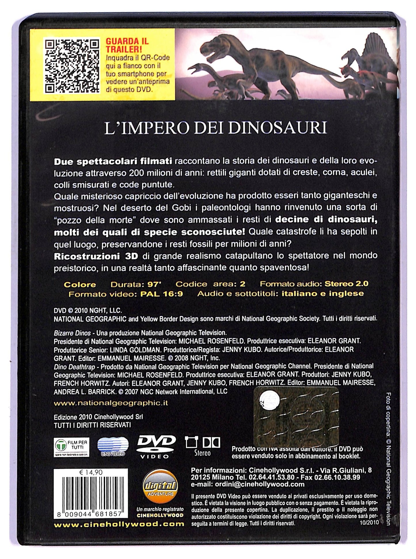 EBOND L'Impero Dei Dinosauri National Geographic DVD DB728818
