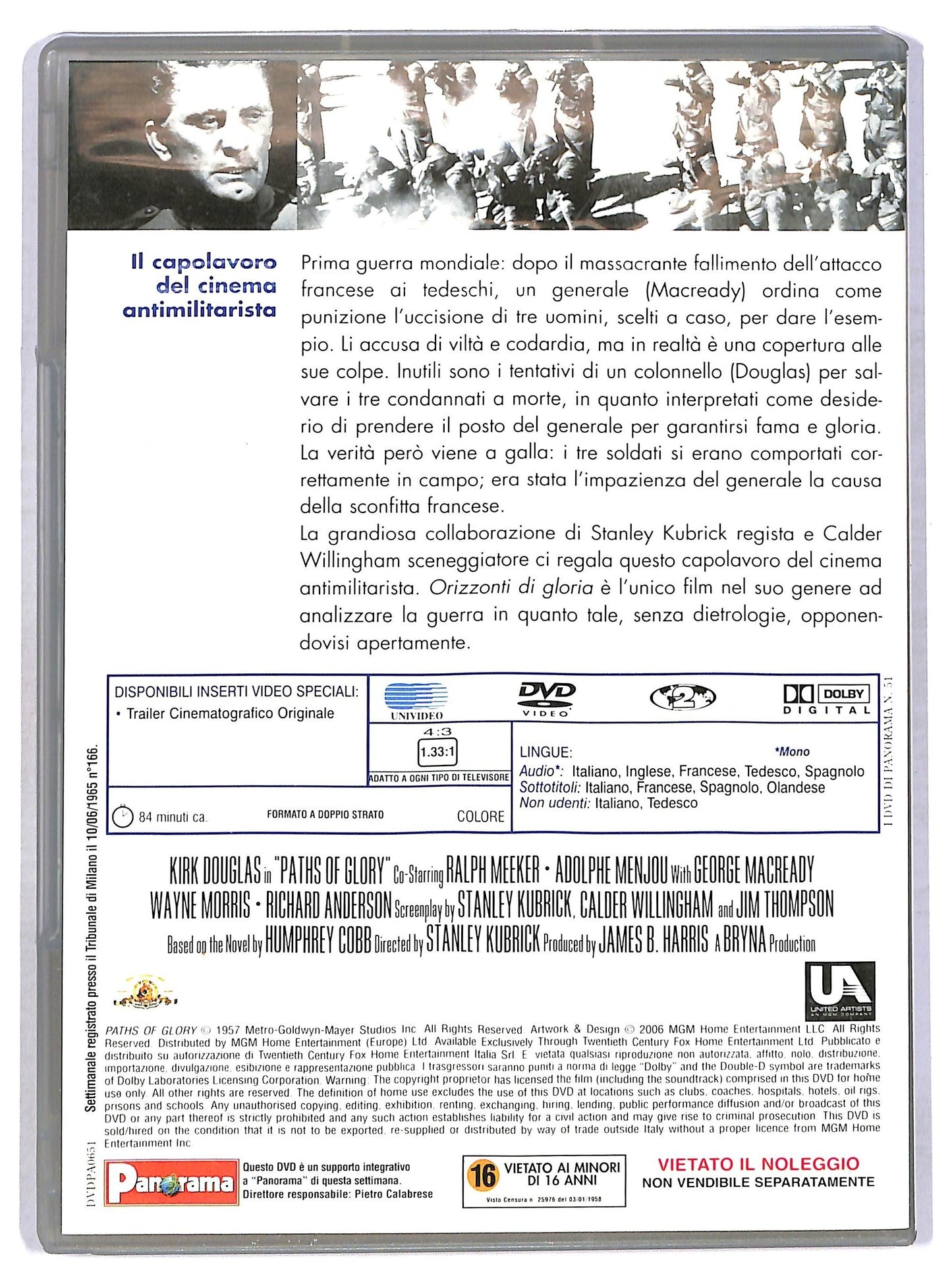 EBOND Orizzonti di gloria EDITORIALE DVD DB728858
