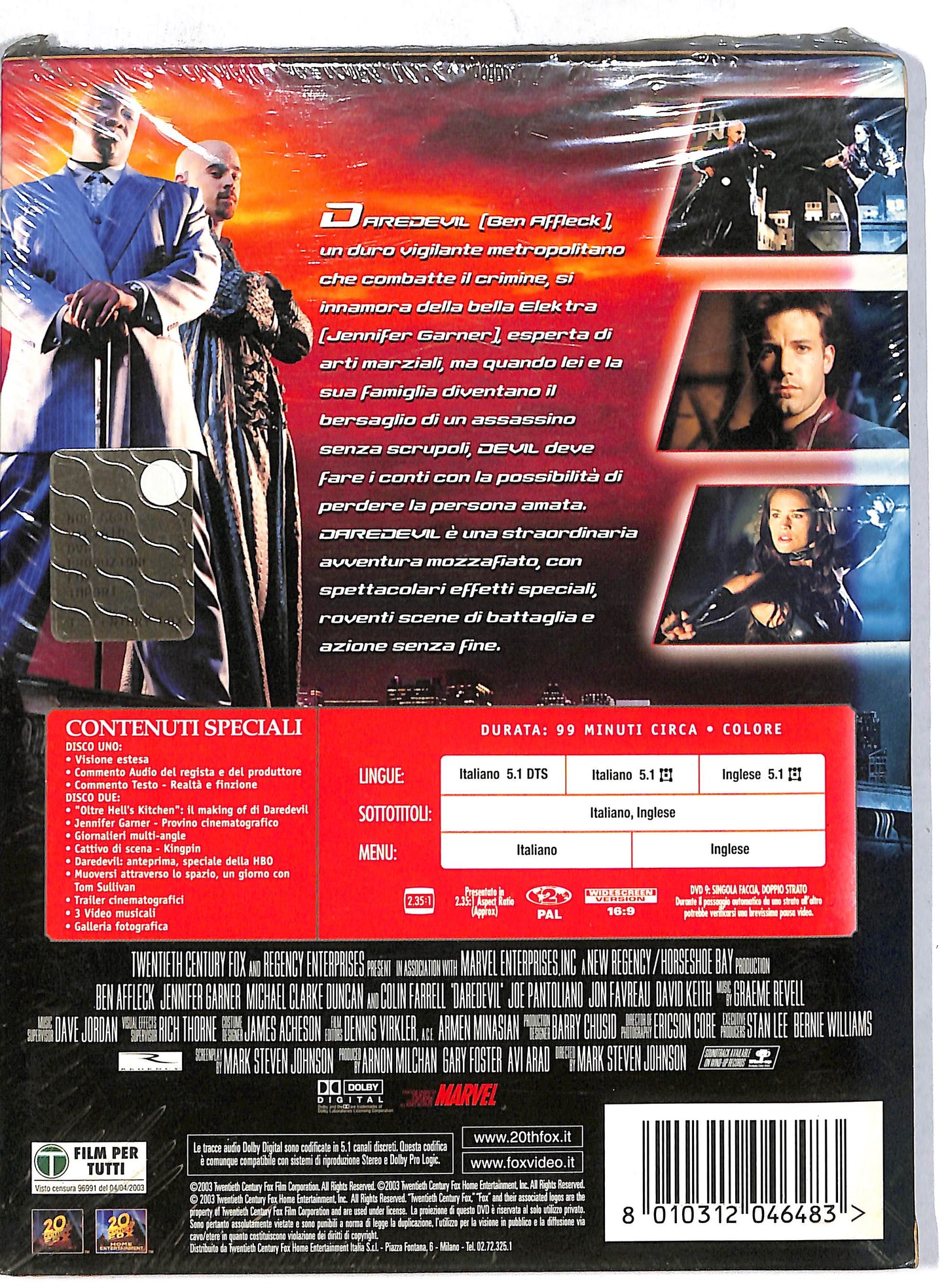 EBOND Daredevil Special Edition (2) Digipack DVD DB729134