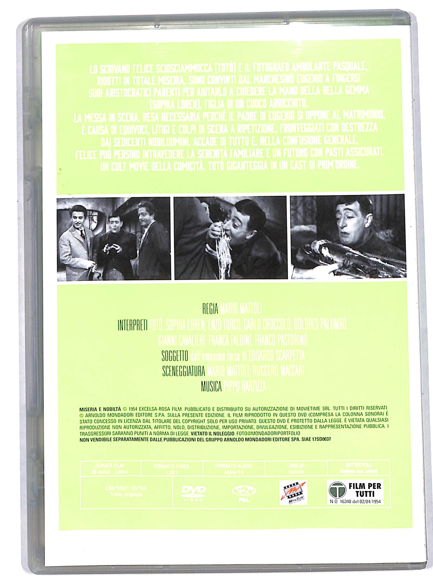 EBOND Miseria e nobilta EDITORIALE DVD DB729352