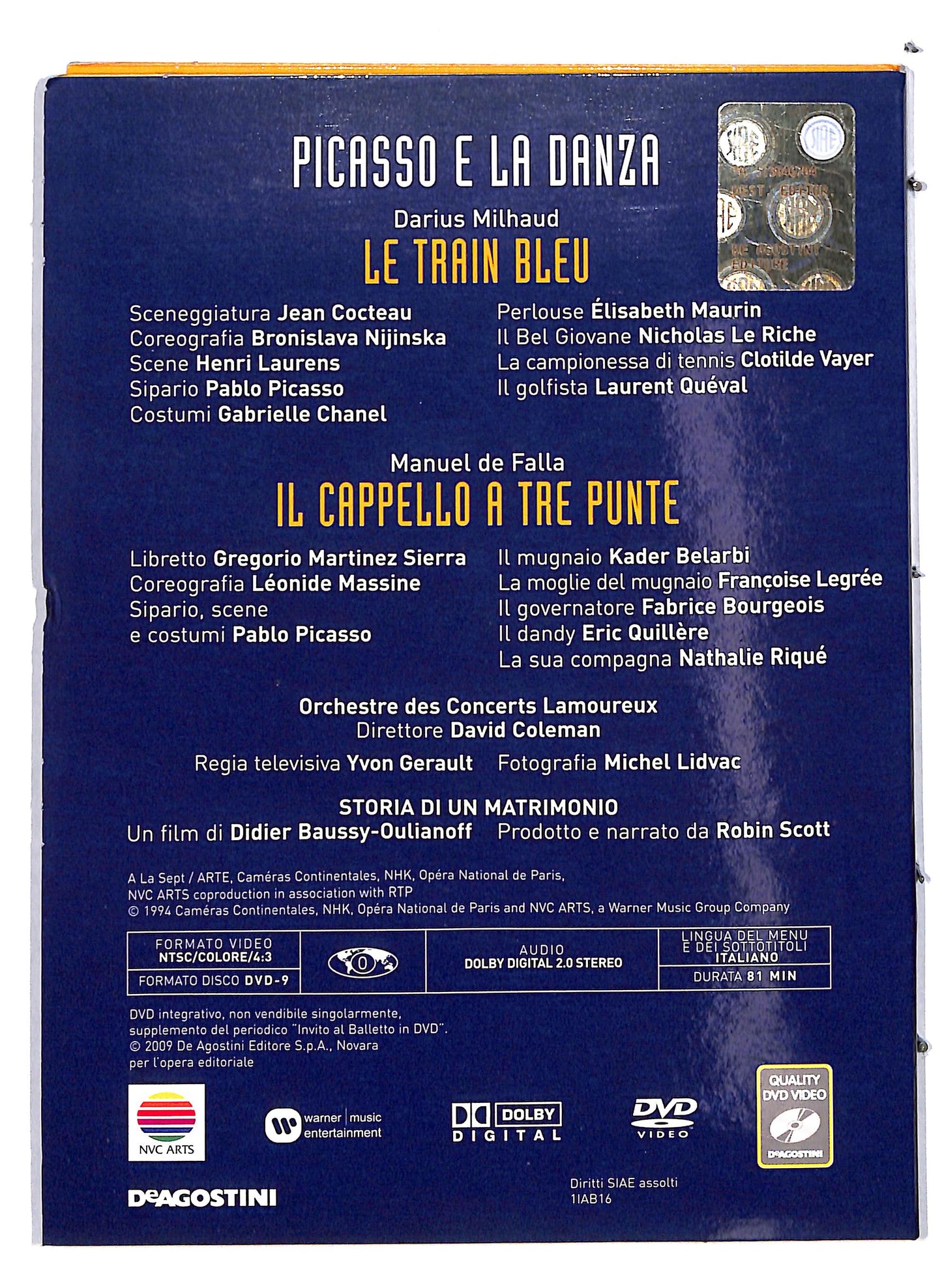 EBOND Invito al balletto Picasso e la danza vol.16 EDITORIALE DVD DB729932