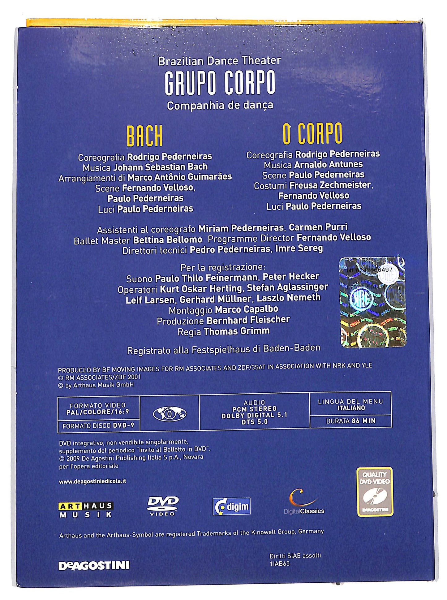EBOND Invito al balletto in Grupo Corpo Vol 65 EDITORIALE DVD DB729942