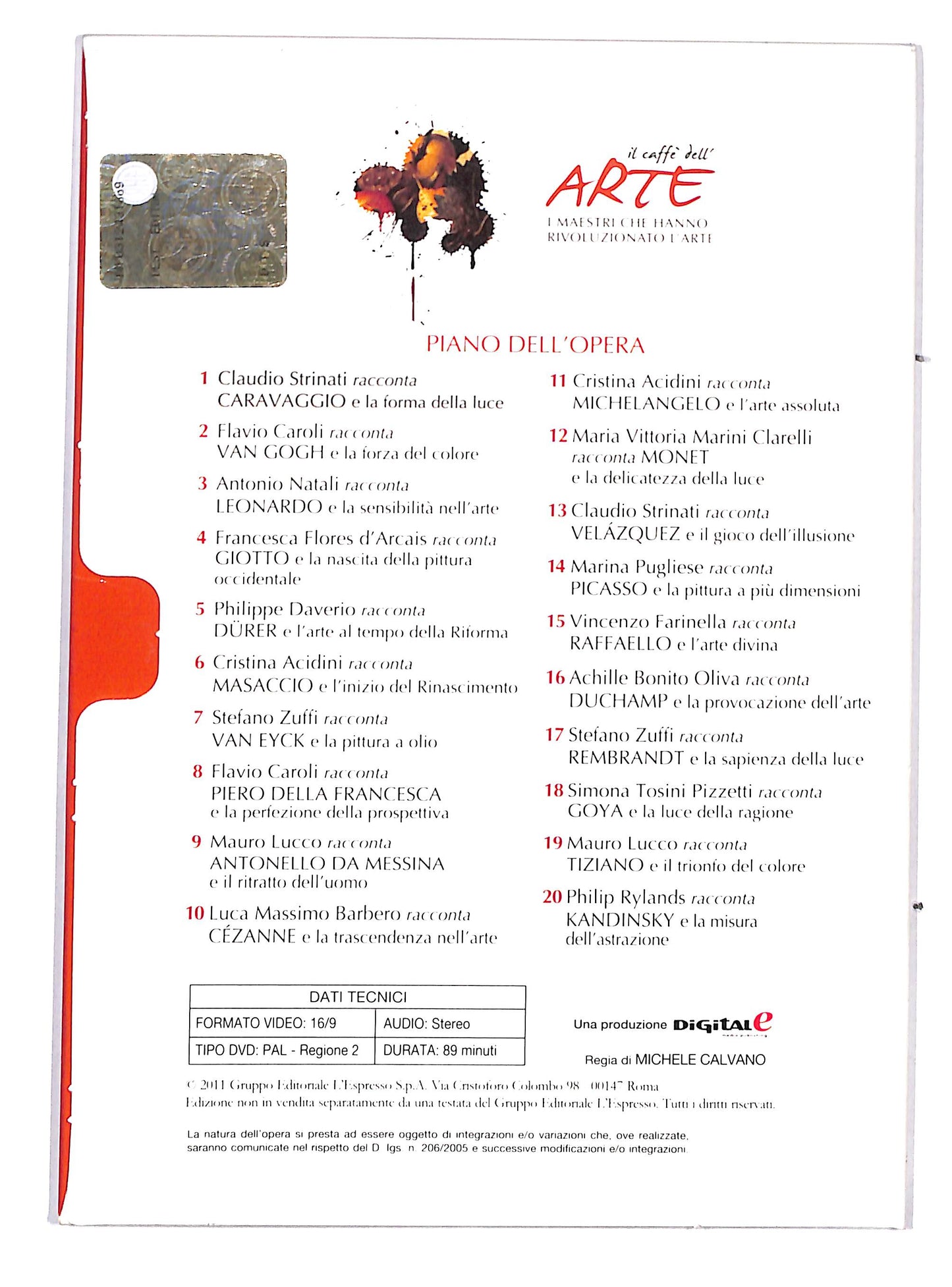 EBOND Il Caffe dell'arte - Claudio Strinati racconta Caravaggio DVD DB729966