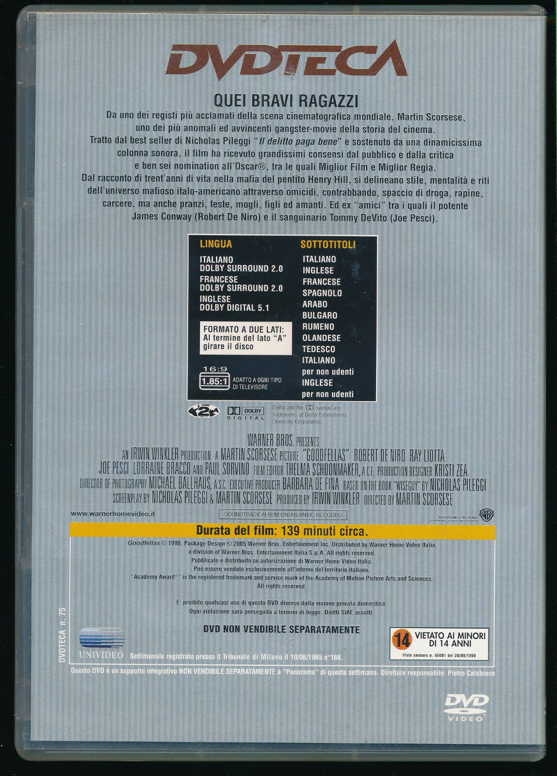 EBOND Quei Bravi Ragazzi Editoriale DVD DB729987