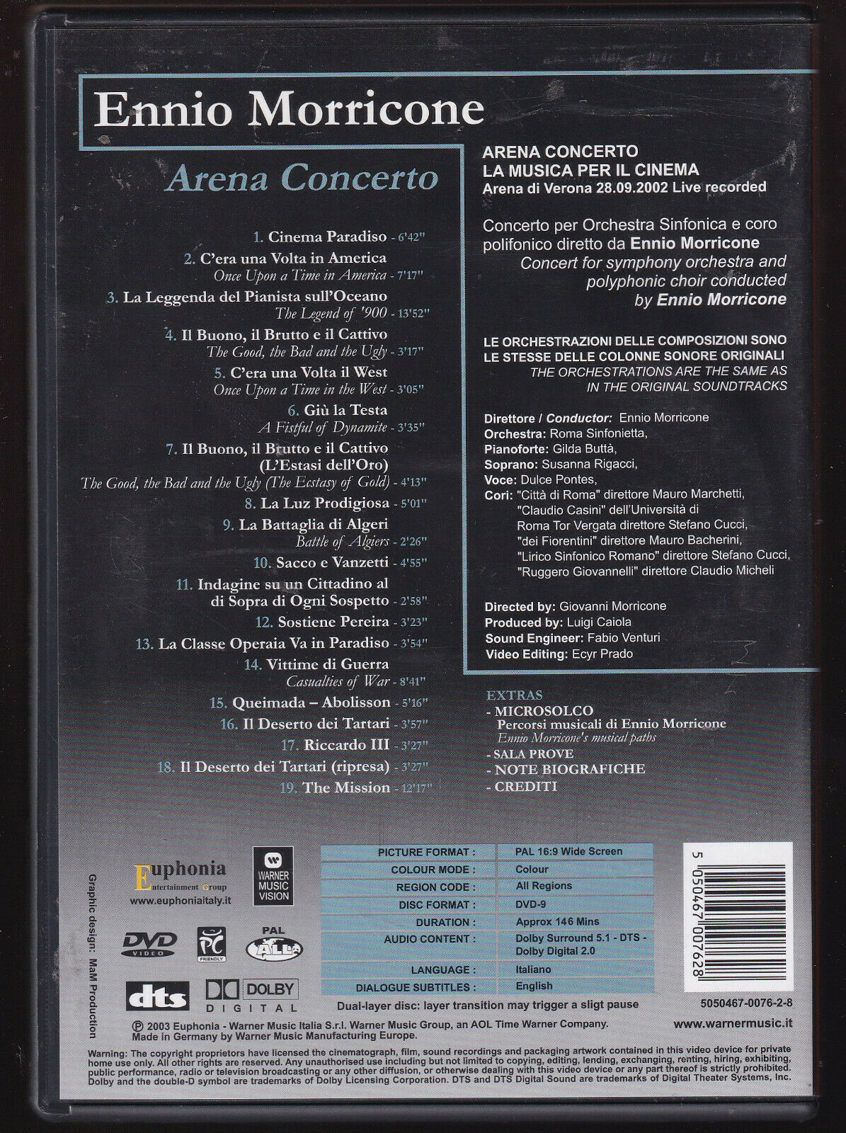 EBOND Ennio Morricone,arena Concerto DVD DB729988