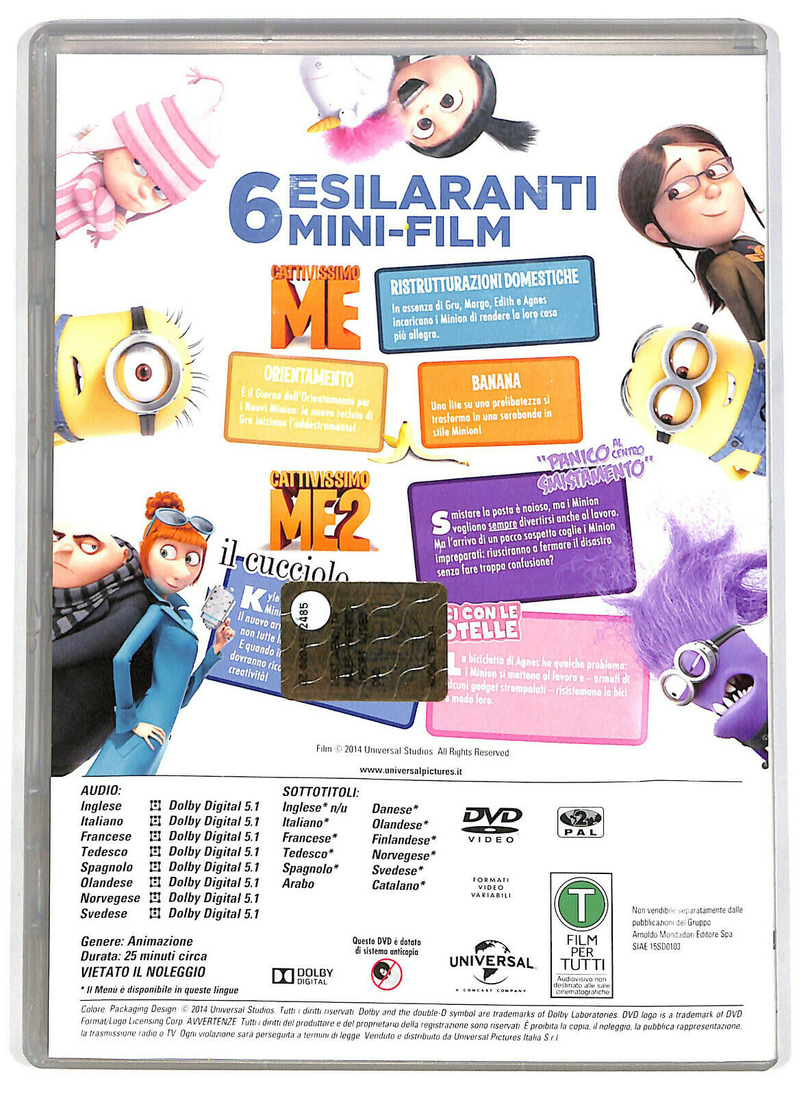 EBOND Cattivissimo Me - Cattivissimo Me 2 6mini Film- Collection DVD DB729990