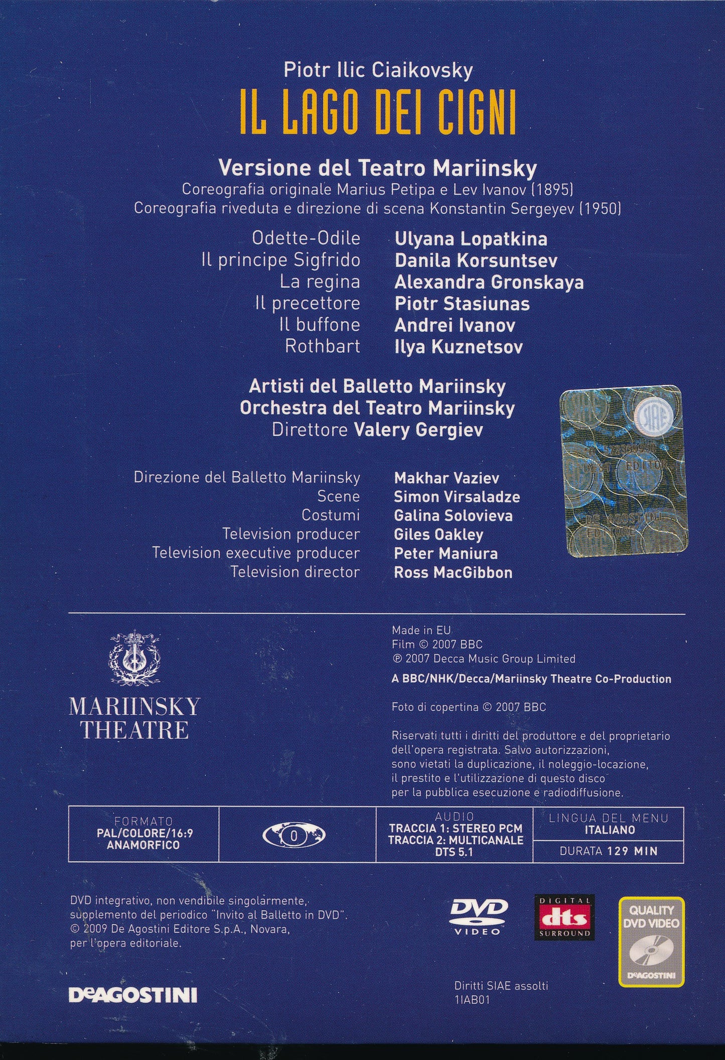EBOND Il lago dei cigni + booklet DVD DB730101