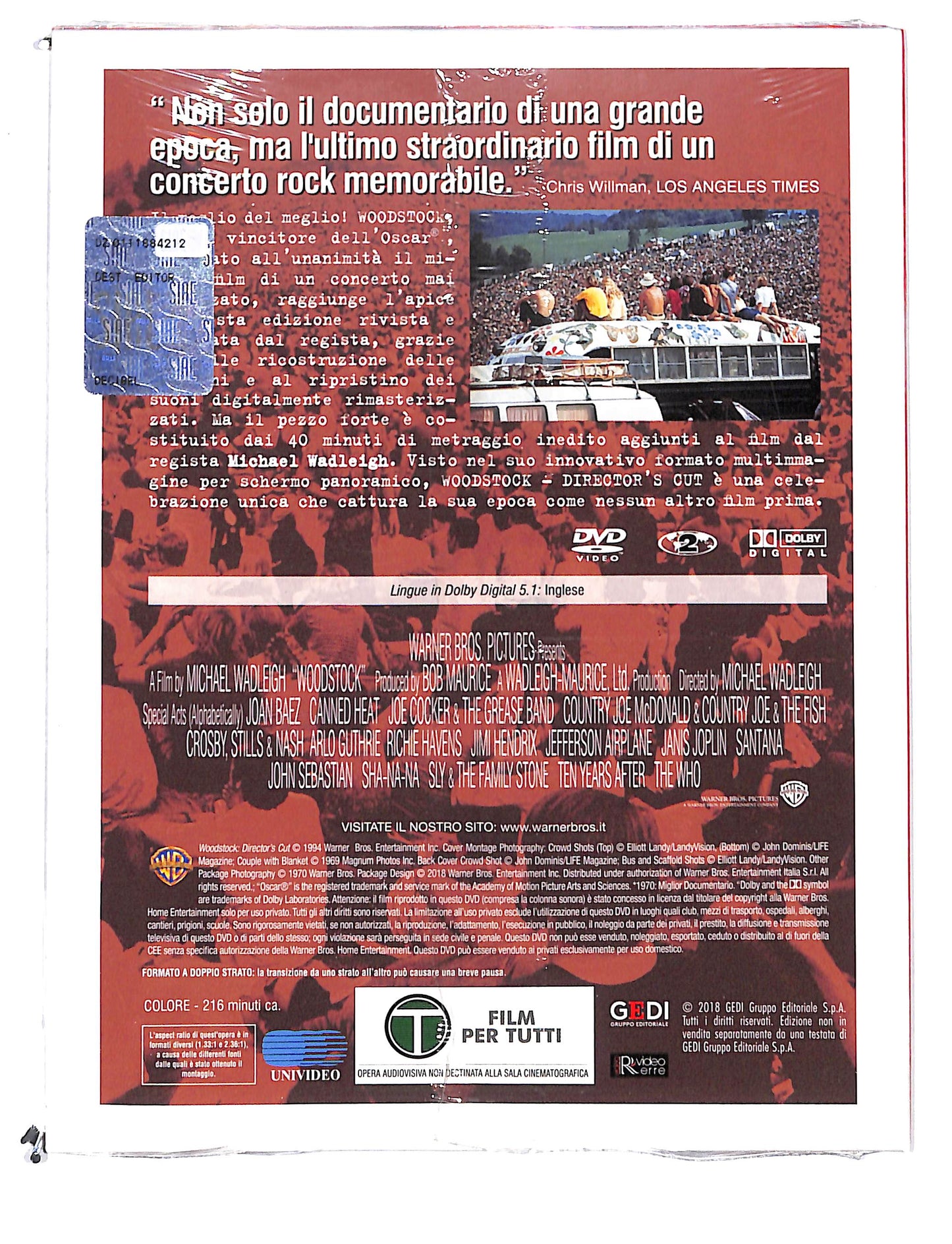EBOND Woodstock director's cut EDITORIALE DVD DB730115