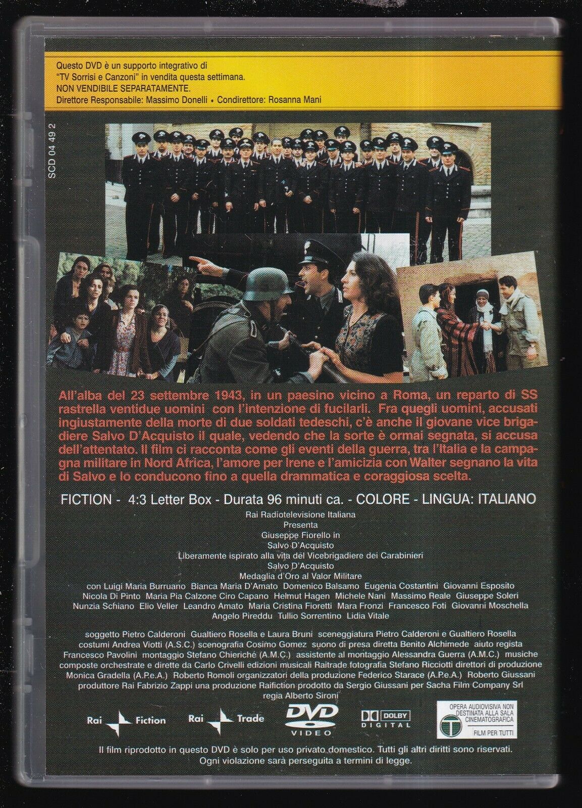 EBOND Salvo D'acquisto - Serie Atto Ii Di Alberto Sironi Editoriale DVD DB730156