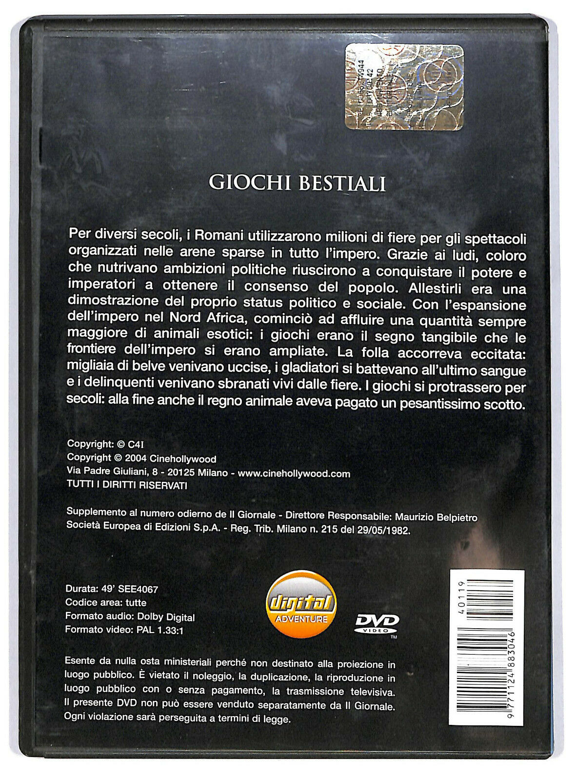 EBOND Giochi Bestiali Vol.19 Editoriale DVD DB730304