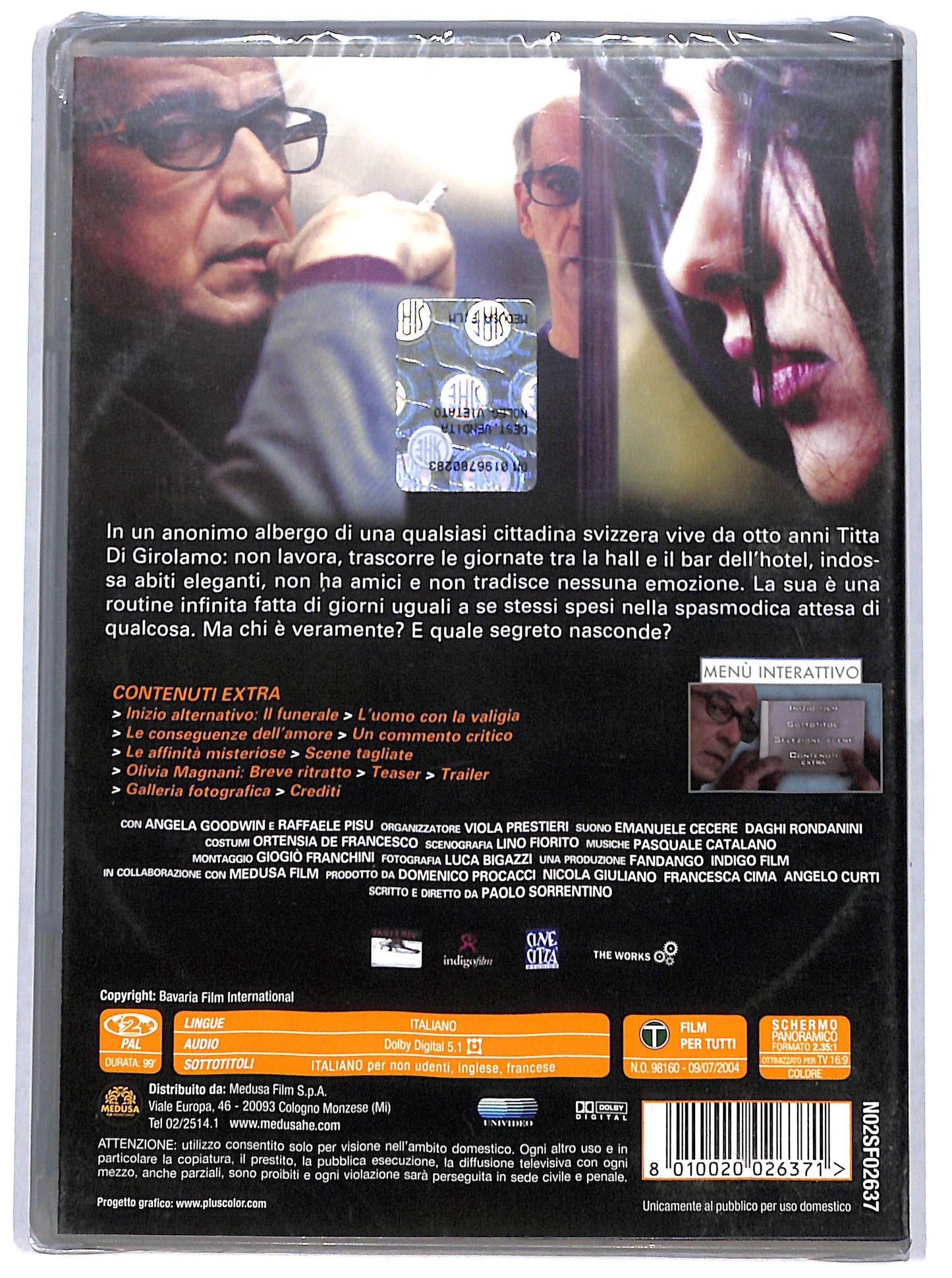 EBOND le conseguenze dell'amore DVD DB730318