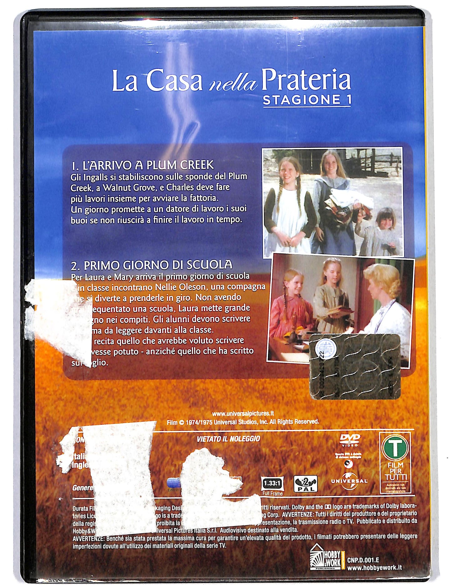 EBOND La casa nella Prateria St1 vol 1 Ep.1 - 2 EDITORIALE DVD DB730335