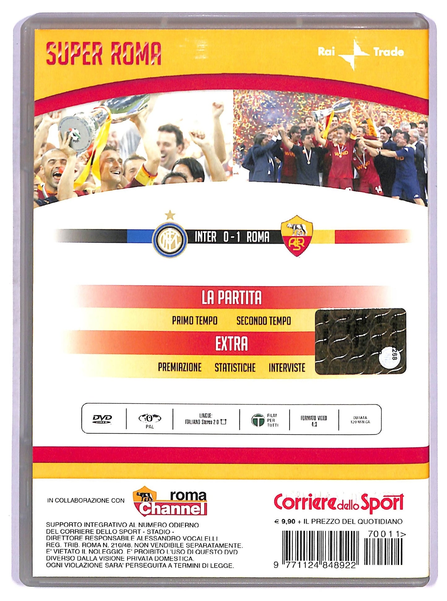 EBOND Super Roma - 20a Super Coppa TIM - Inter Roma EDITORIALE DVD DB731603