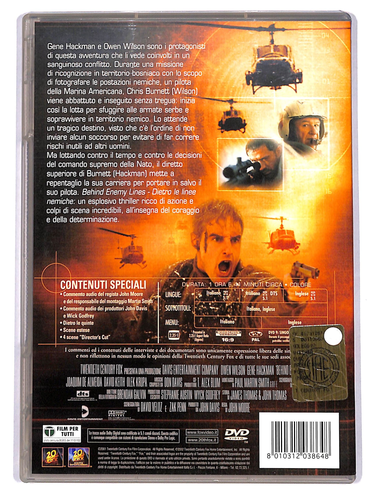 EBOND Behind Enemy Lines - Dietro le linee nemiche DVD DB731624