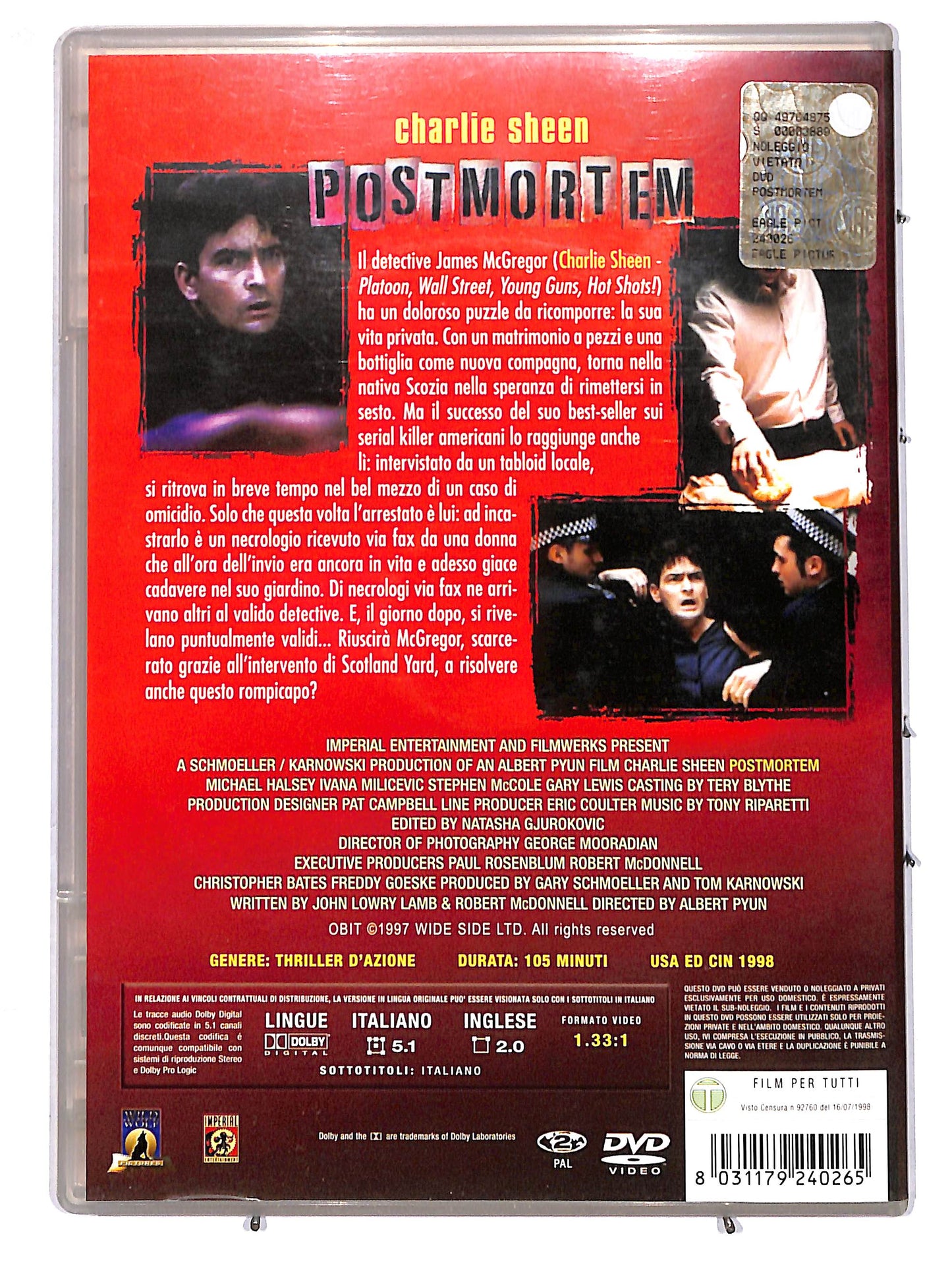 EBOND postmortem SLIMCASE DVD DB731637