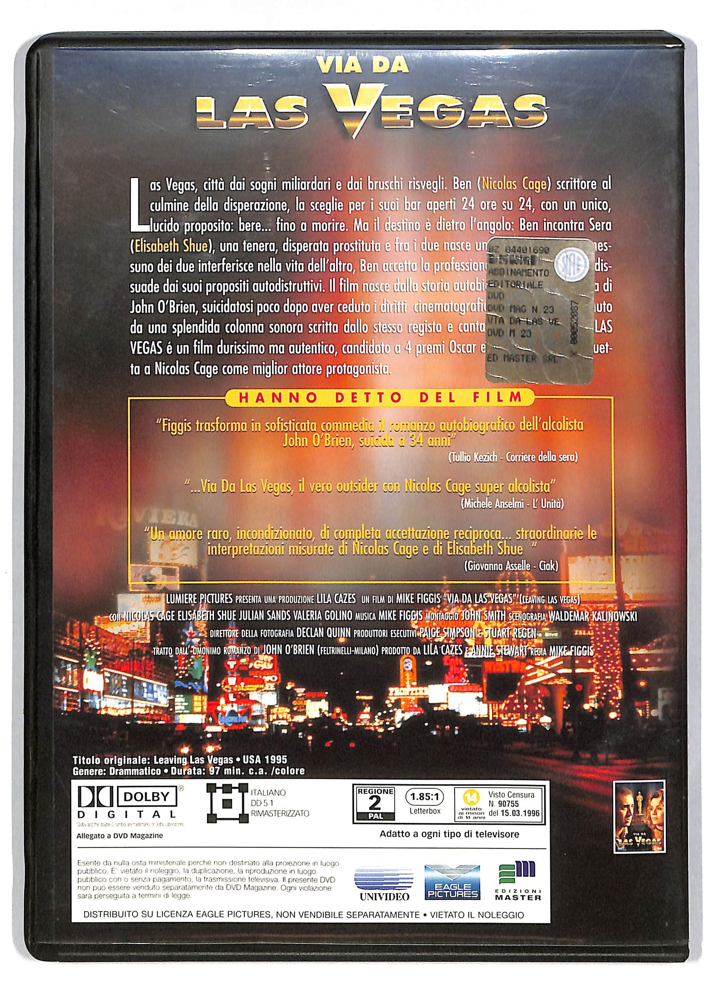 EBOND VIA DA LAS VEGAS NOLEGGIO DVD DB732104