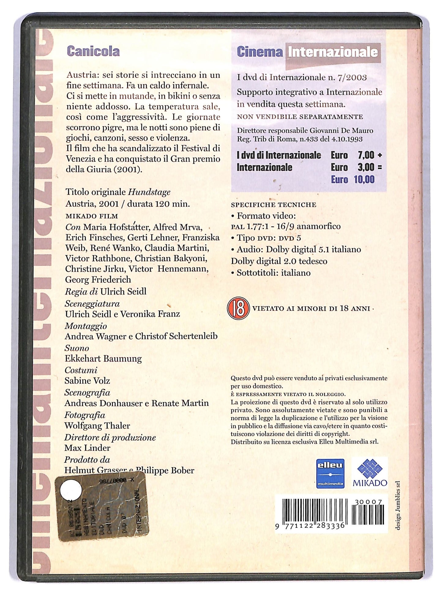 EBOND Canicola EDITORIALE DVD DB732105