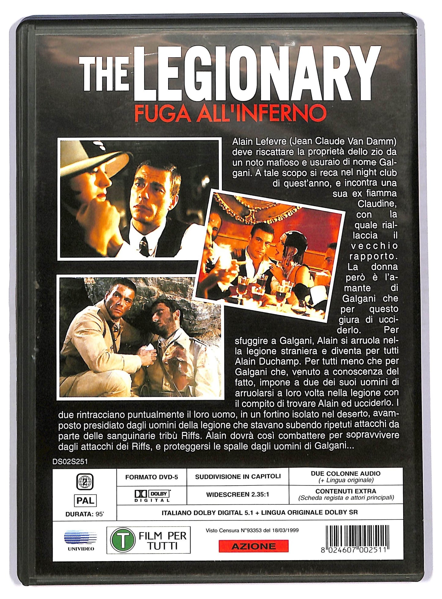 EBOND The legionary - fuga all'inferno DVD DB732139