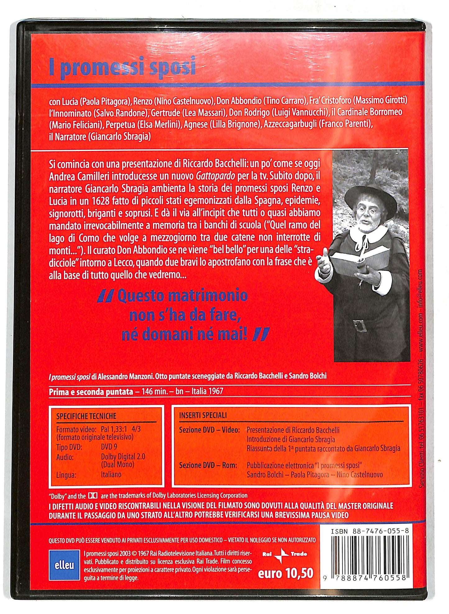 EBOND I promessi sposi Volume 1 EDITORIALE DVD DB732151