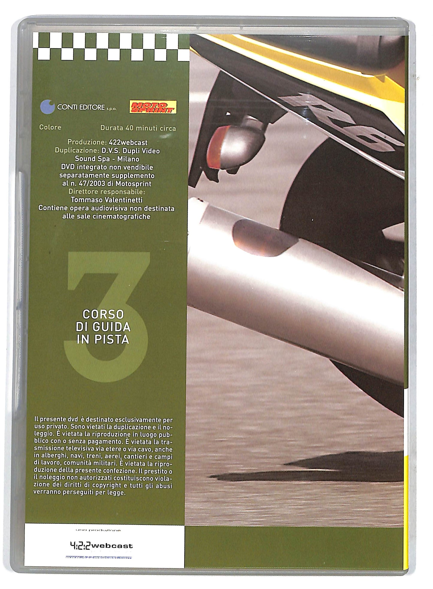 EBOND Corso di guida in pista terza parte EDITORIALE DVD DB733143