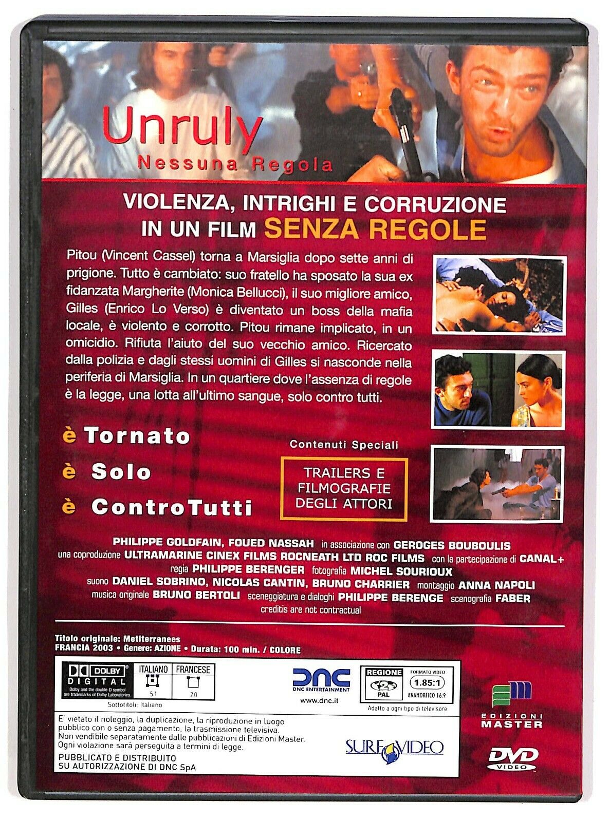 EBOND Unruly Nessuna Regola Con Monica Bellucci Editoriale DVD DB733160