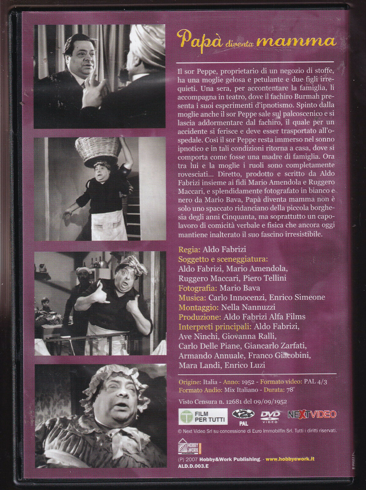 EBOND Papa Diventa Mamma Editoriale Hobby e Work DVD DB733307