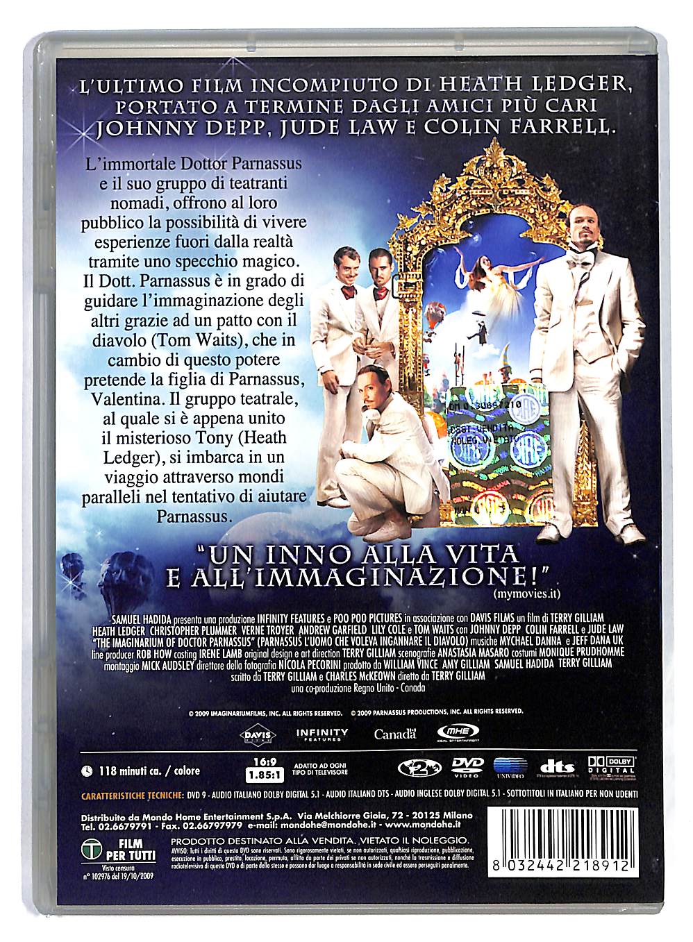 EBOND Parnassus L'uomo Che Voleva Ingannare Il Diavolo DVD DB733653