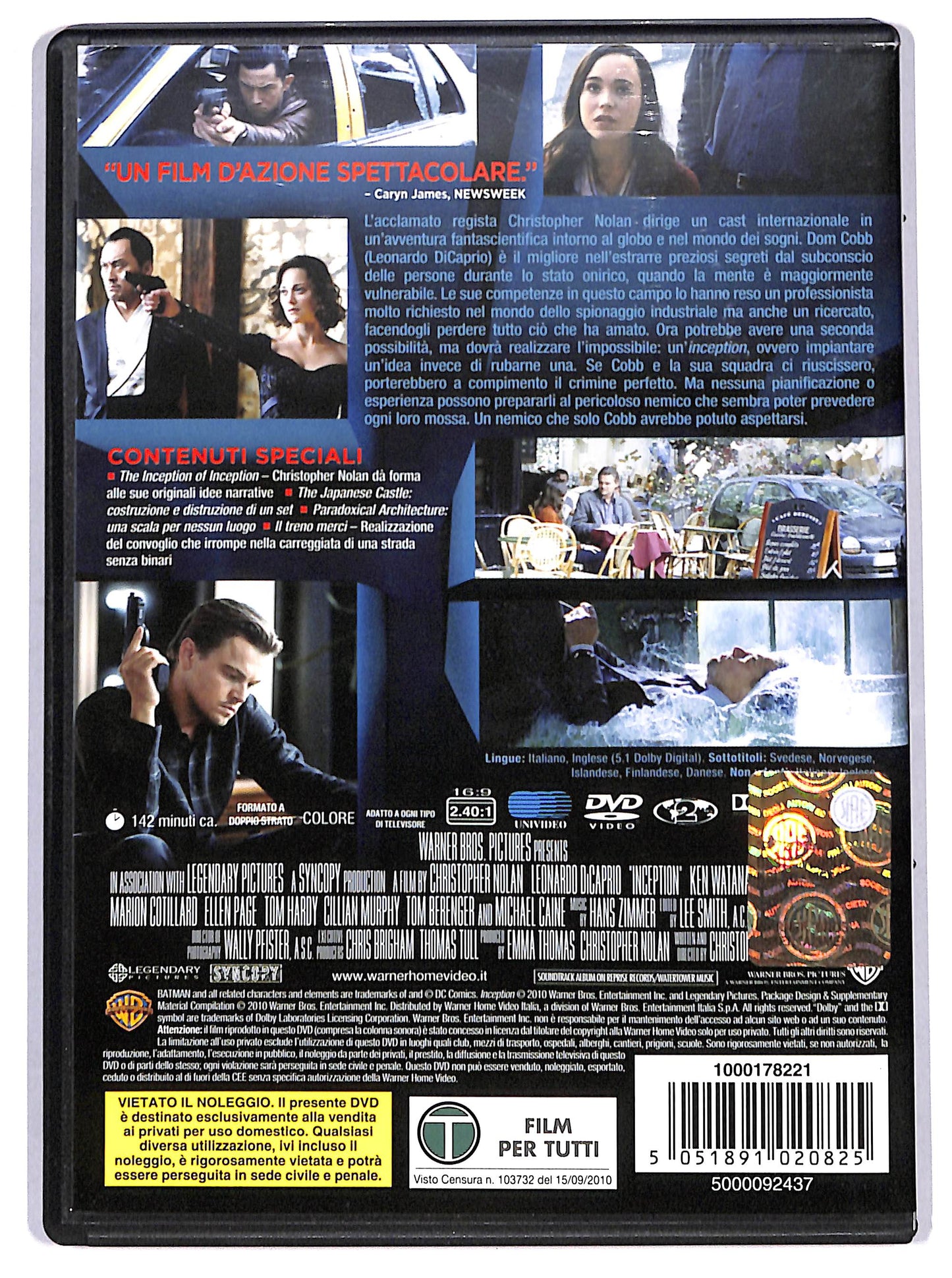 EBOND inception NOLEGGIO DVD DB733658