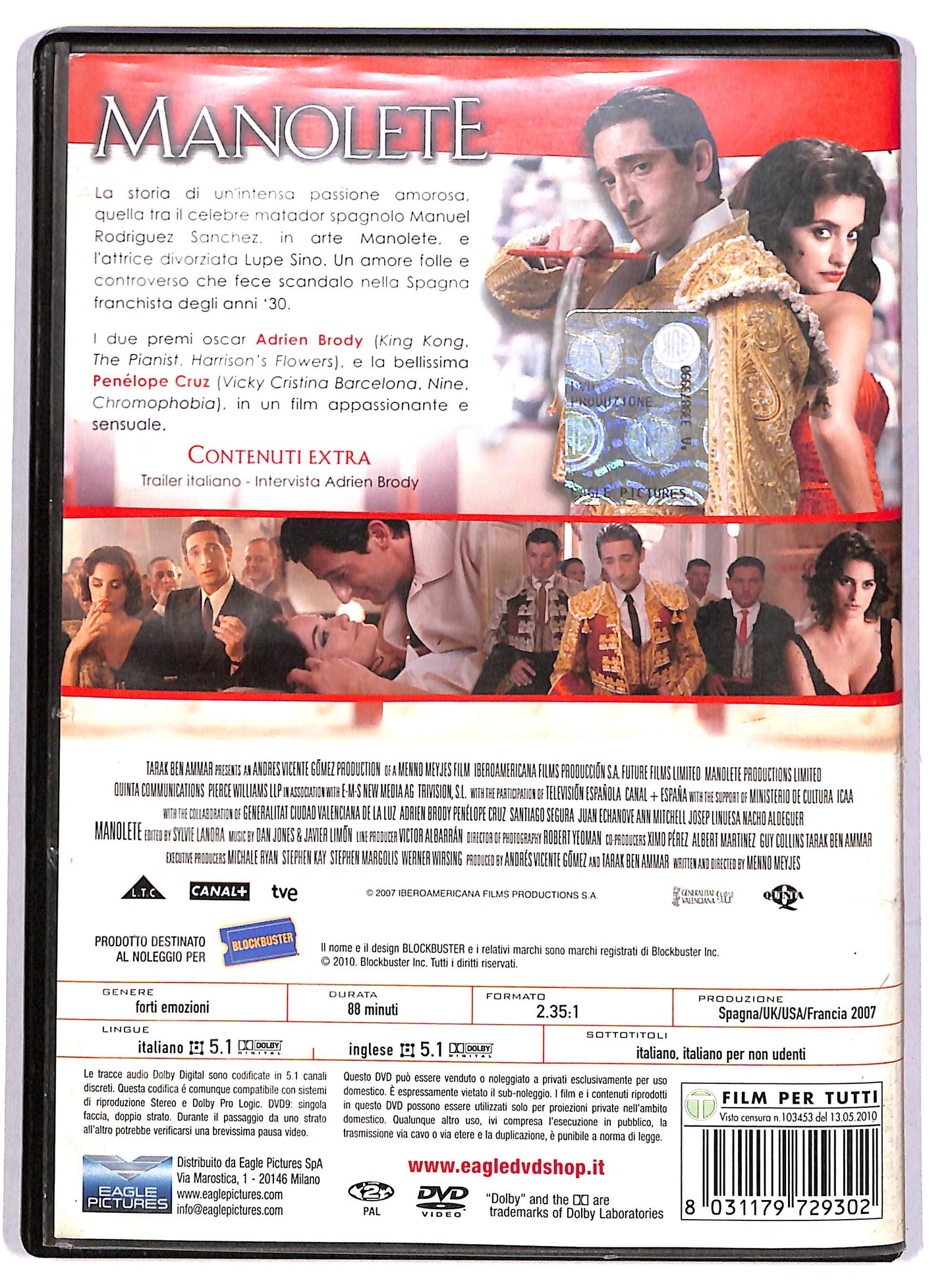 EBOND Manolete Noleggio DVD DB733914
