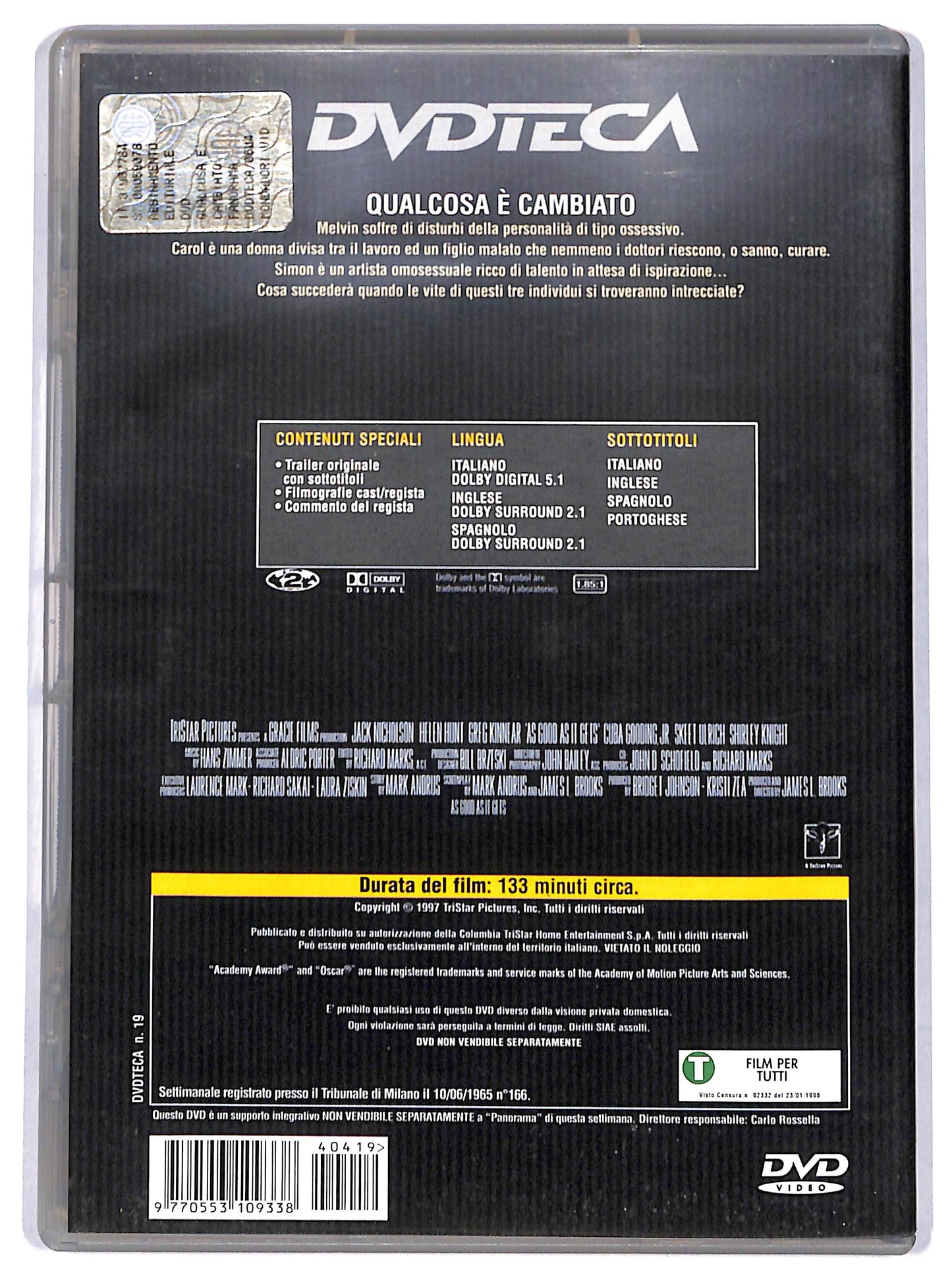 EBOND Qualcosa e cambiato EDITORIALE DVD DB733928