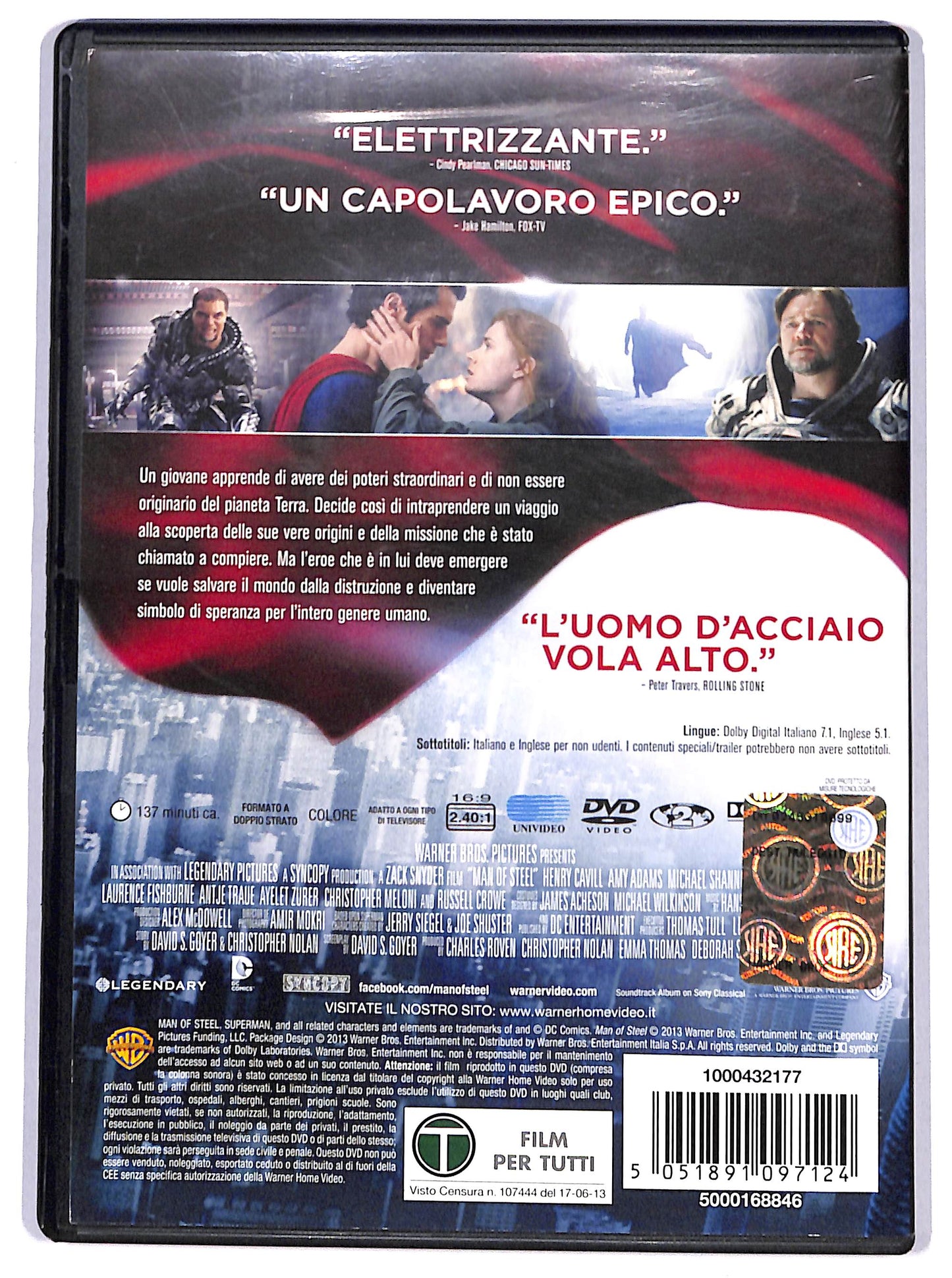 EBOND L'uomo d'acciaio NOLEGGIO DVD DB733951