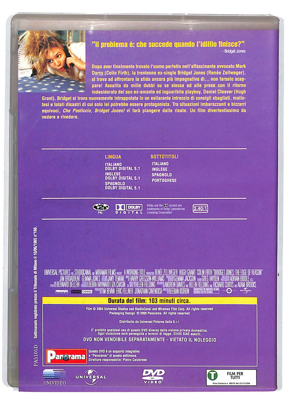 EBOND Che Pasticcio Bridget Jones Editoriale DVD DB734633