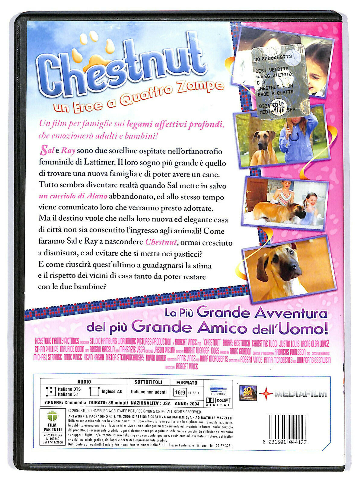 EBOND Chestnut. Un Eroe a Quattro Zampe NOLEGGIO DVD DB734950