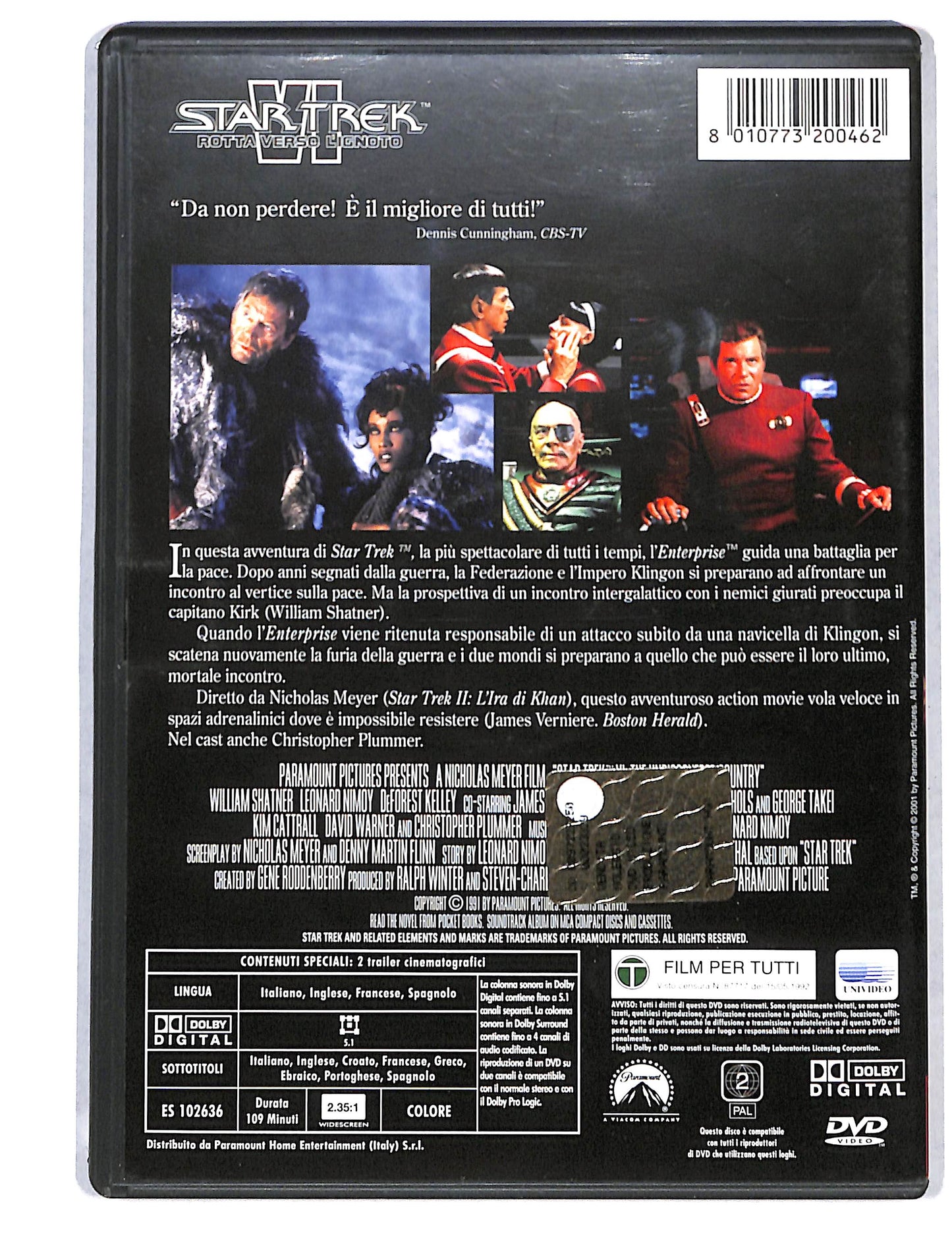 EBOND StarTrek VI rotta verso l'ignoto DVD DB735802