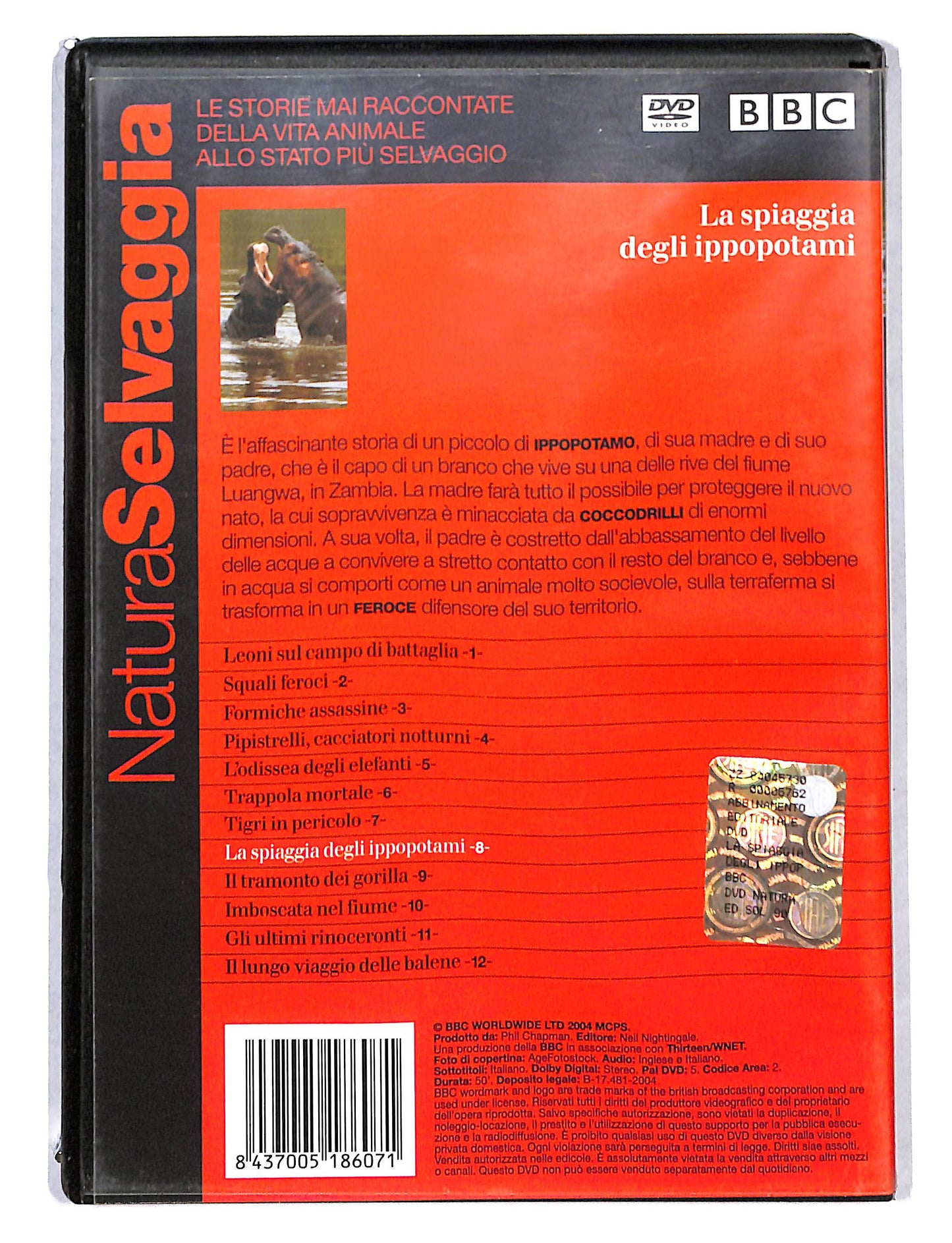 EBOND Natura Selvaggia vol.8 La spaiggia degli ippopotami DVD DB735841