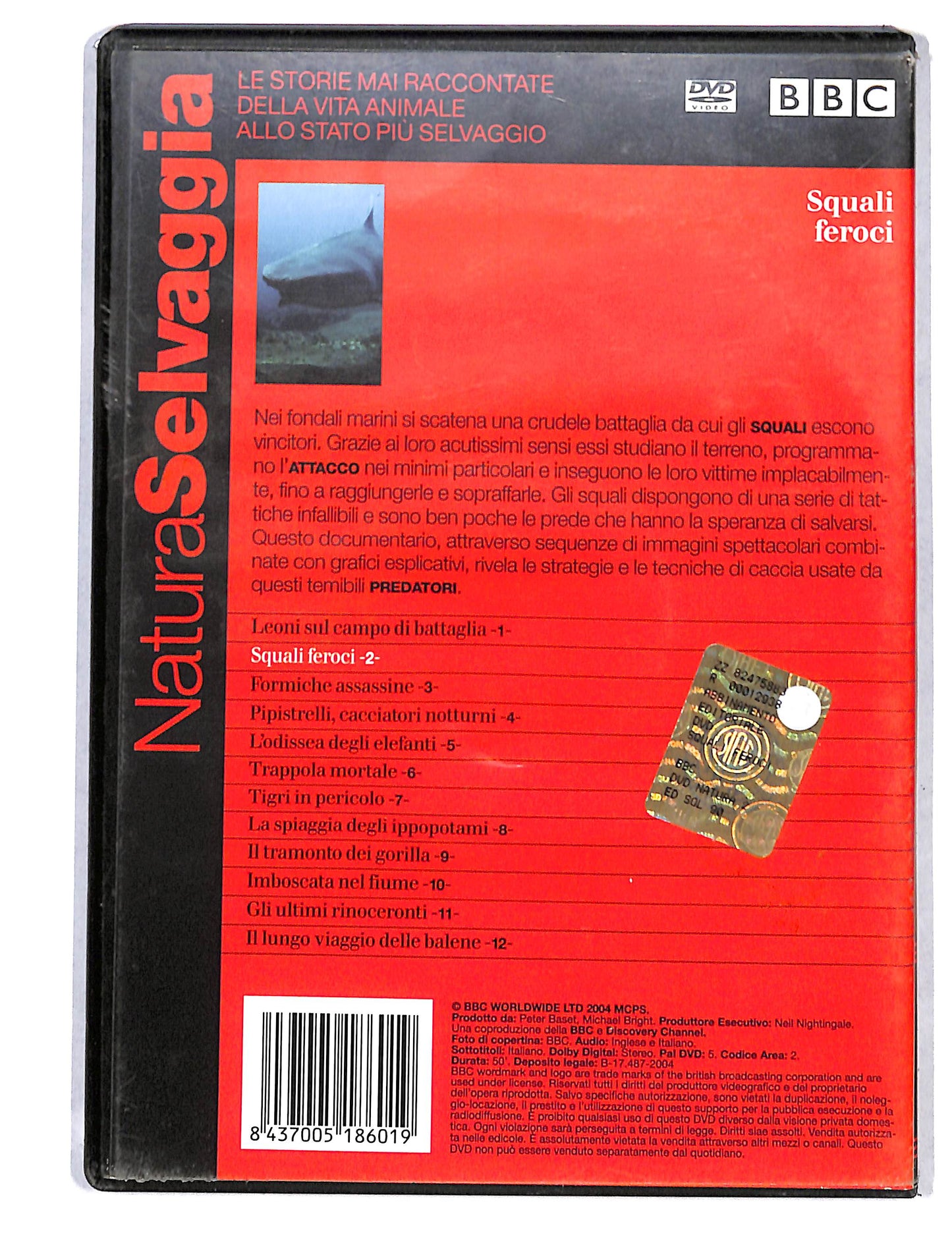 EBOND Natura Selvaggia vol.2 Squali feroci EDITORIALE DVD DB735852