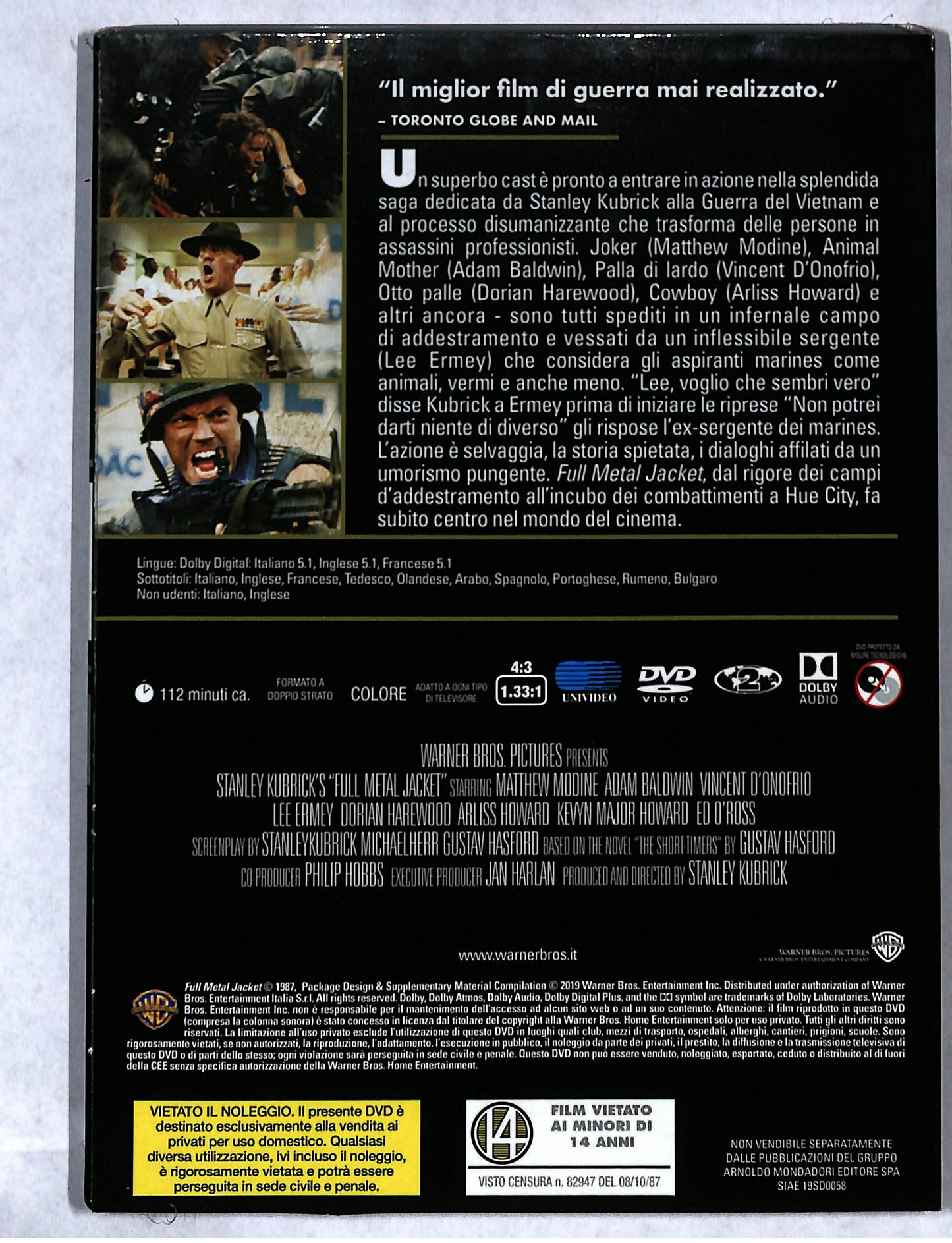 EBOND Full metal jacket EDITORIALE DVD DB735859